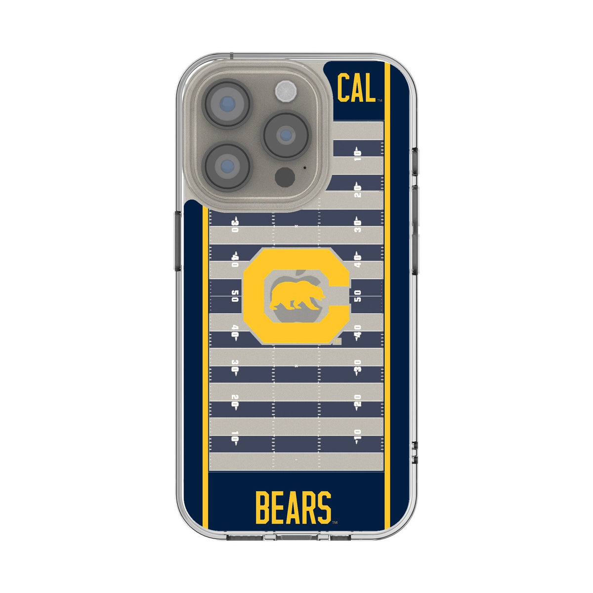 University of California Berkeley Golden Bears Field Clear Phone Case for Apple iPhone