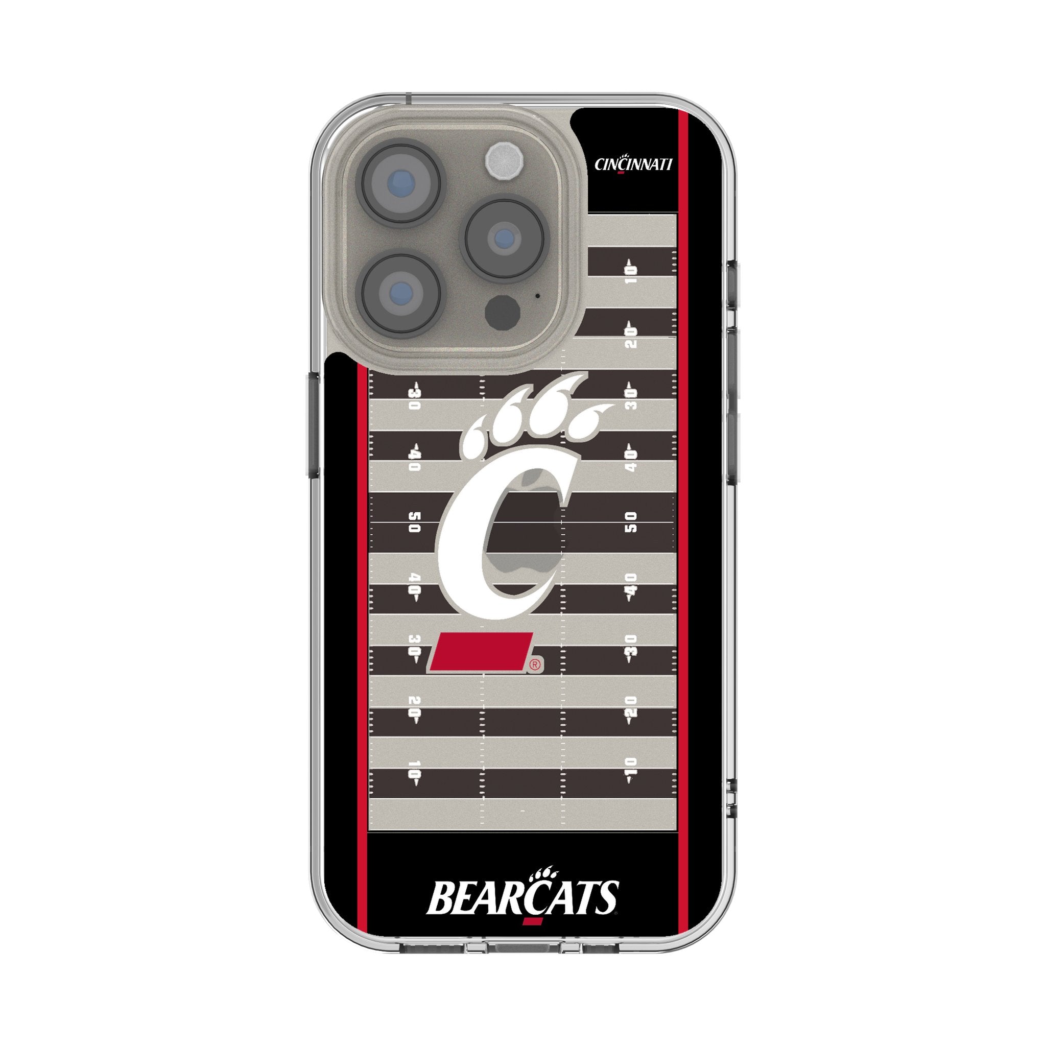 University of Cincinnati Bearcats Field Clear Phone Case for Apple iPhone 1