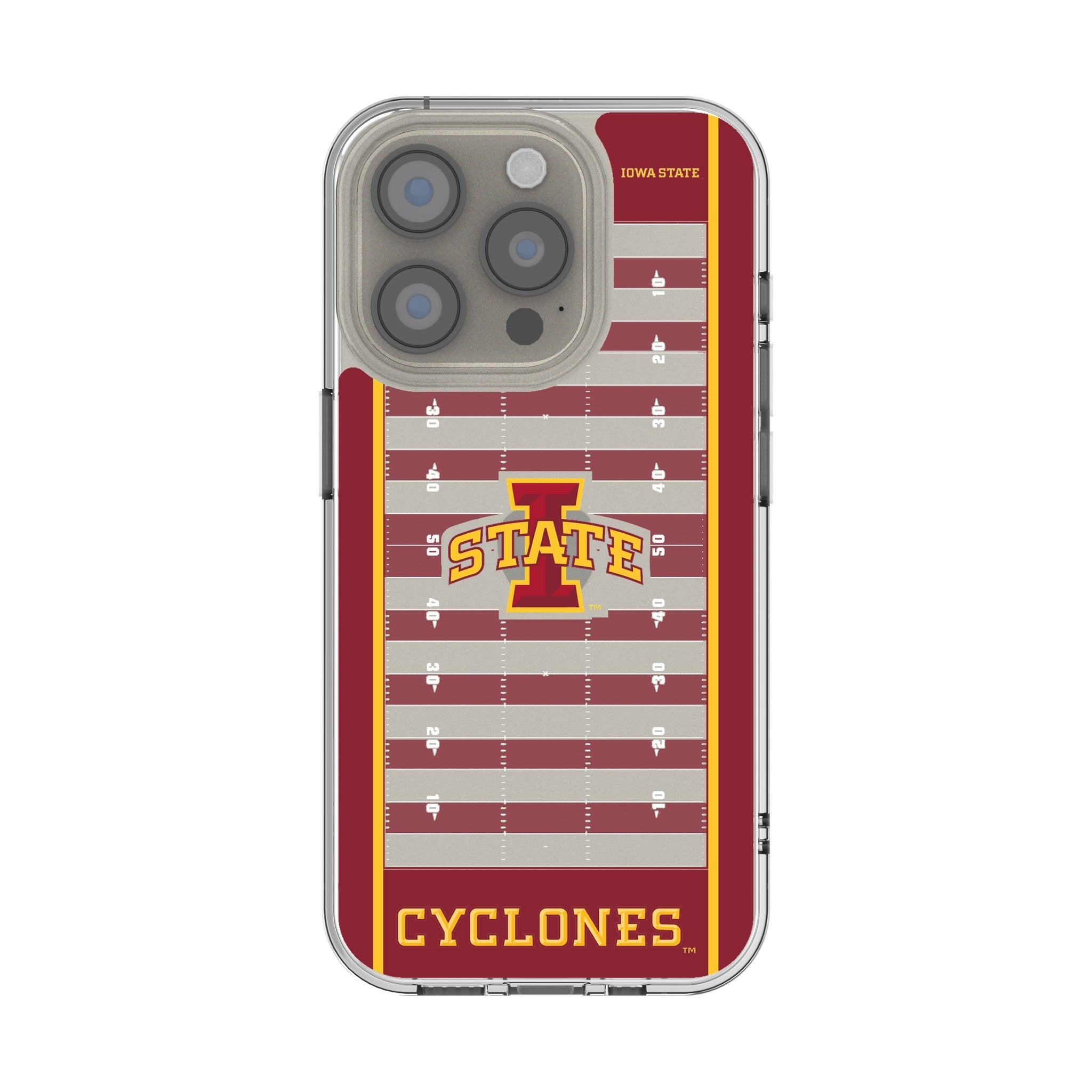 Iowa State University Cyclones Field Clear Phone Case for Apple iPhone