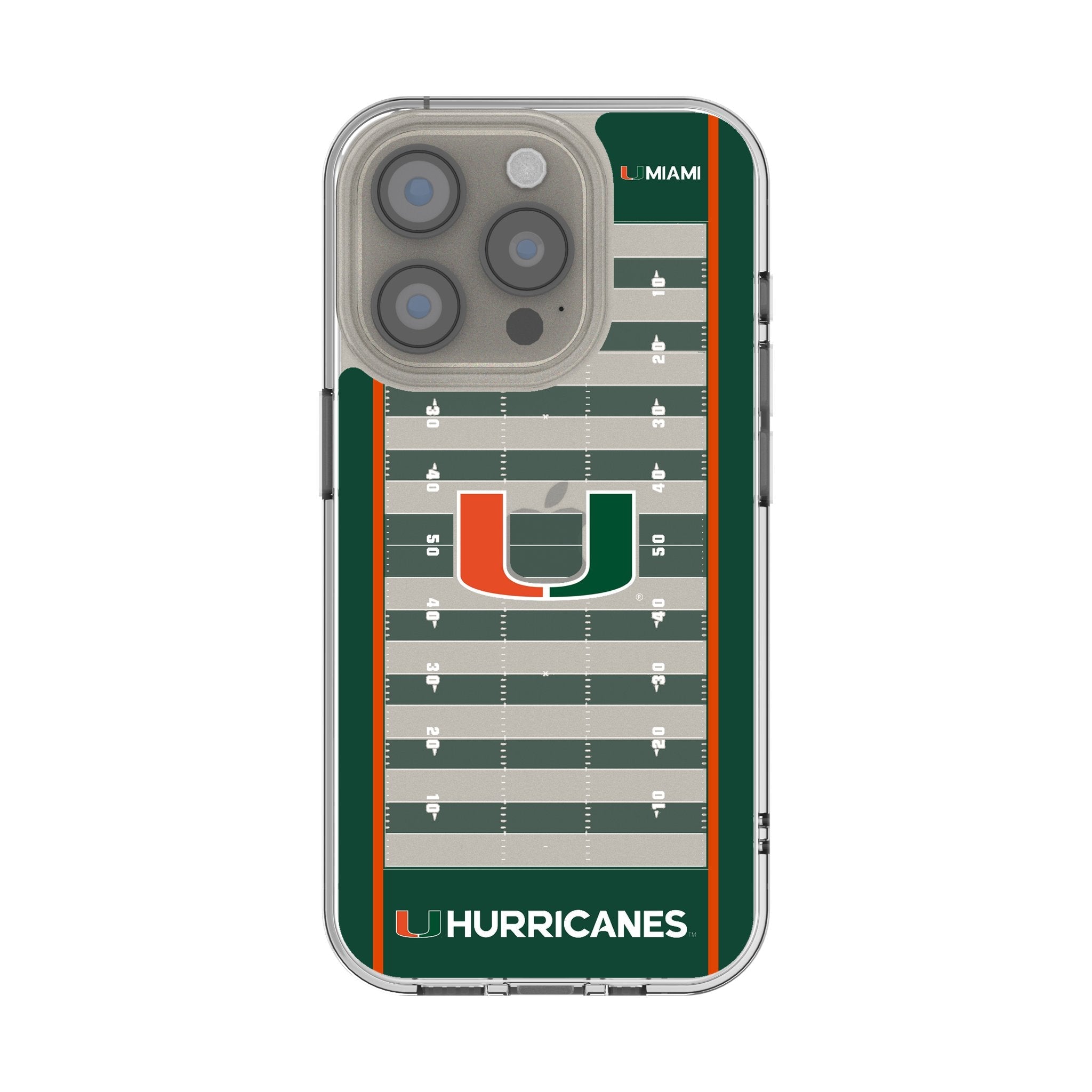 University of Miami Hurricanes Field Clear Phone Case for Apple iPhone 1