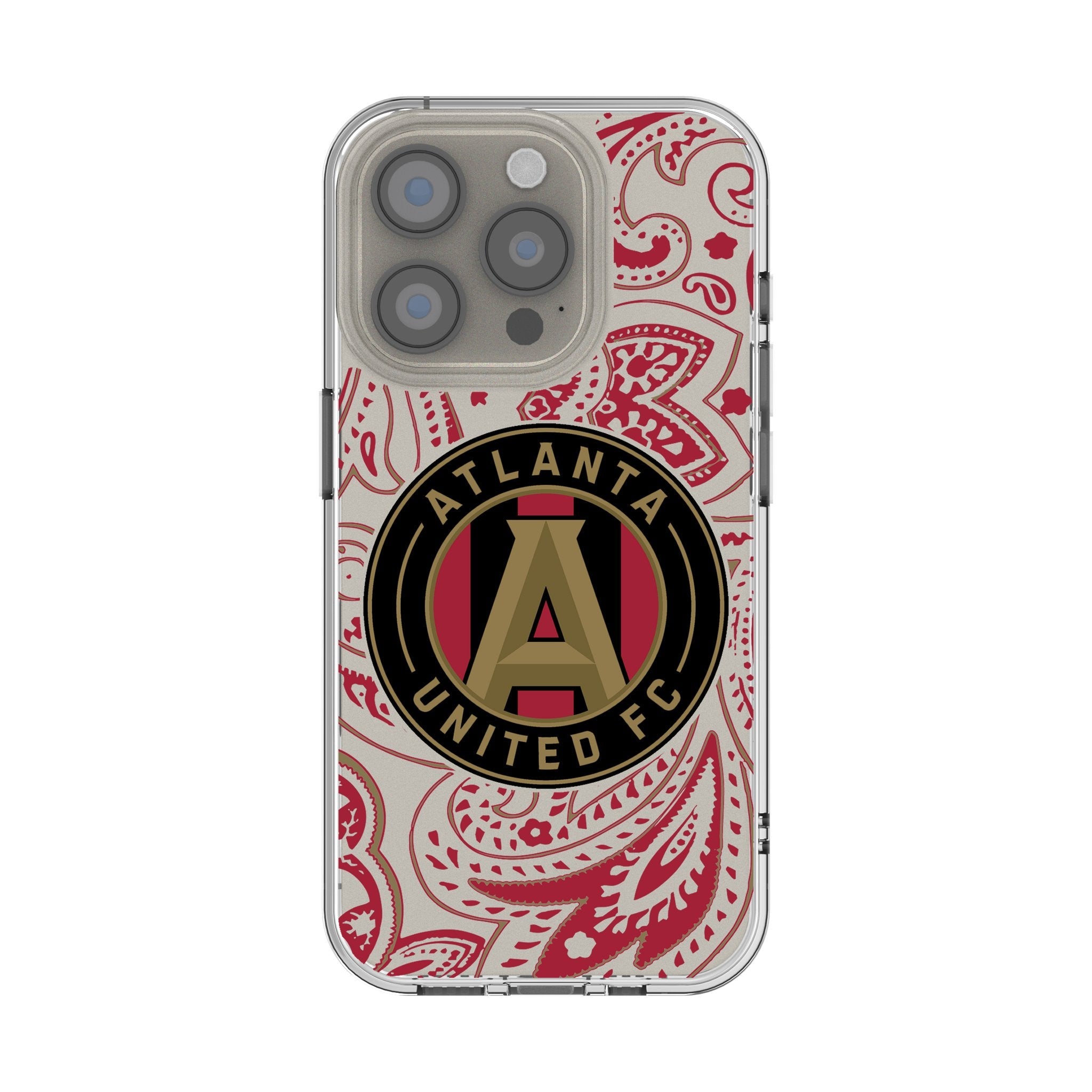 Atlanta United FC Paisley Clear Phone Case for Apple iPhone 1