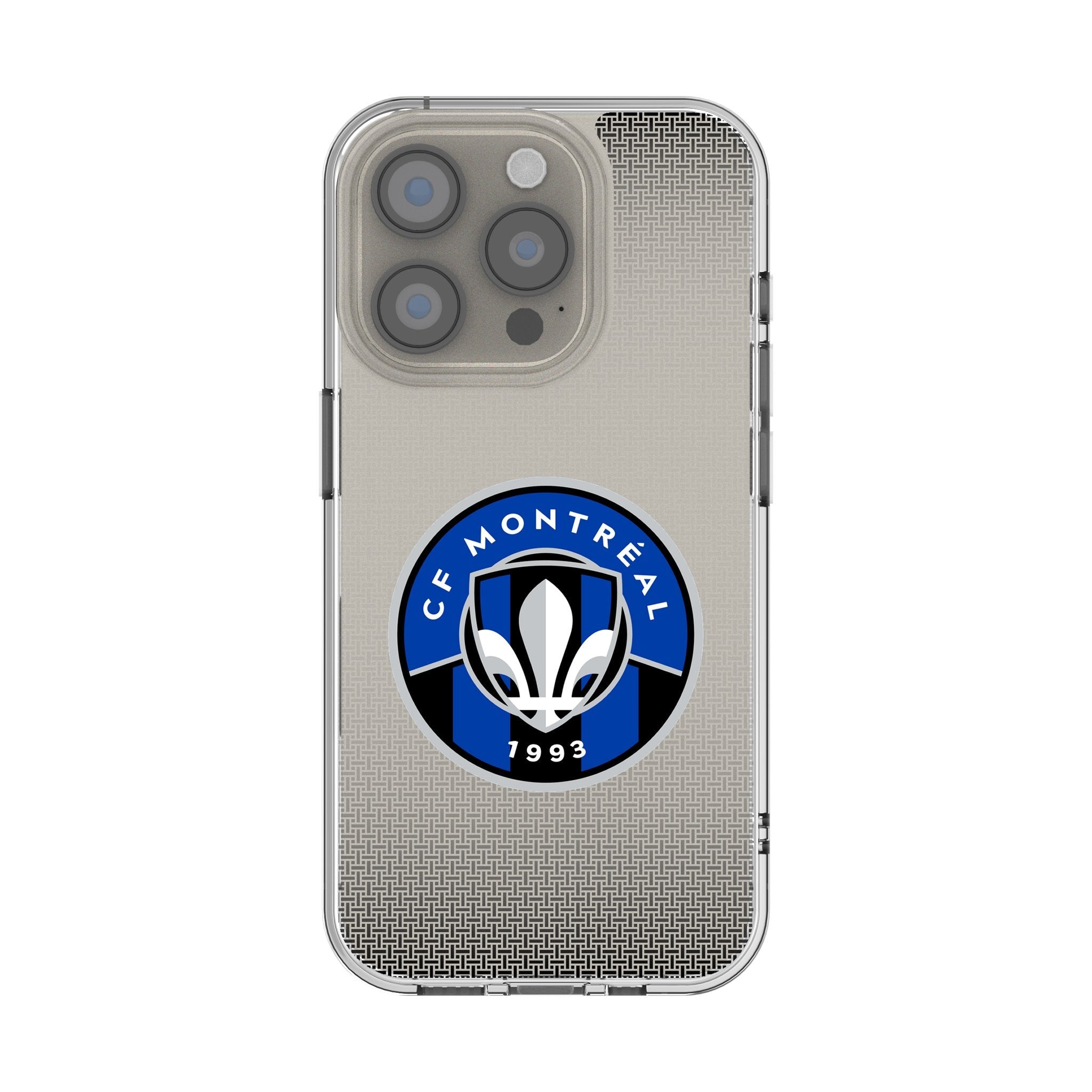 CF Montreal Linen Clear Phone Case for Apple iPhone