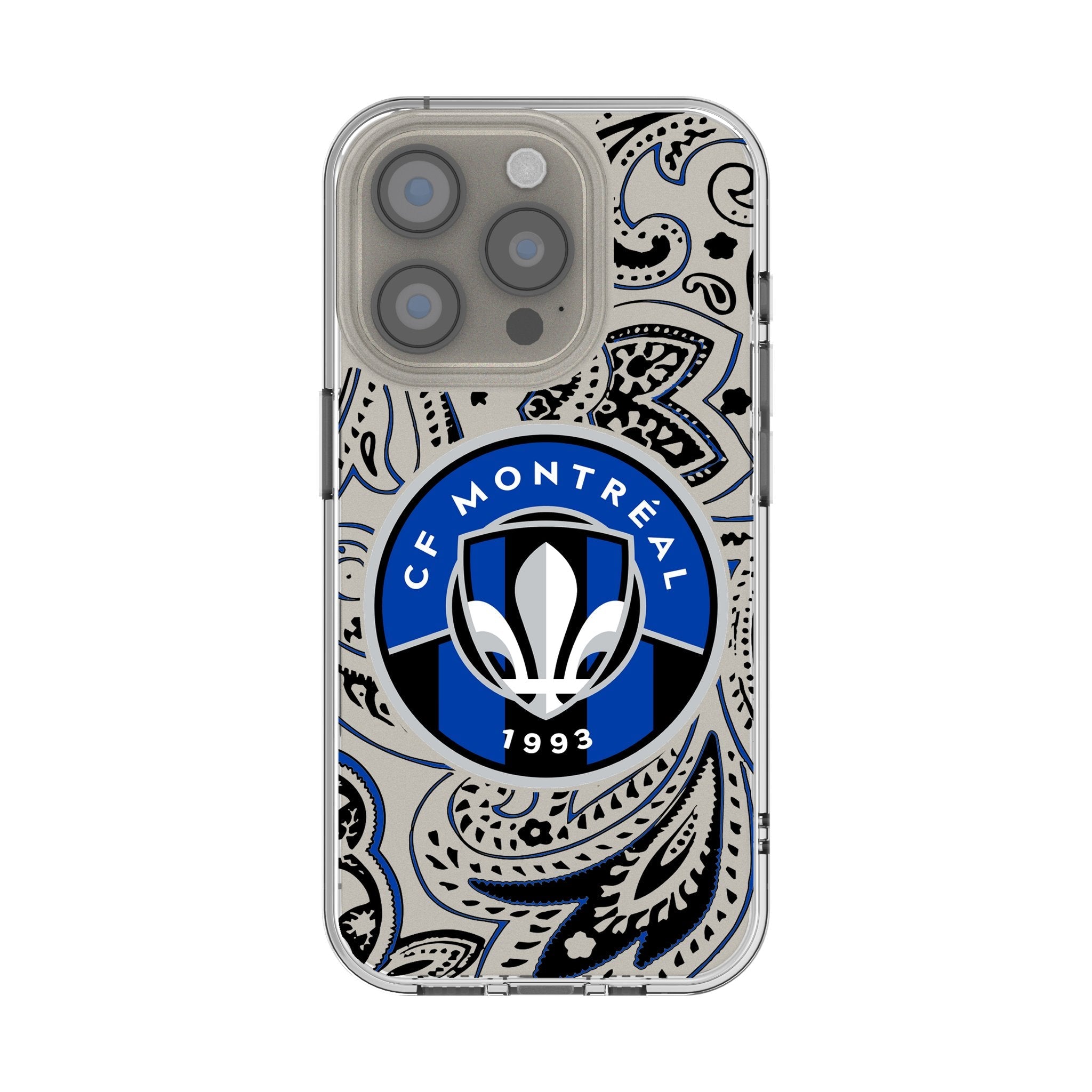 CF Montreal Paisley Clear Phone Case for Apple iPhone