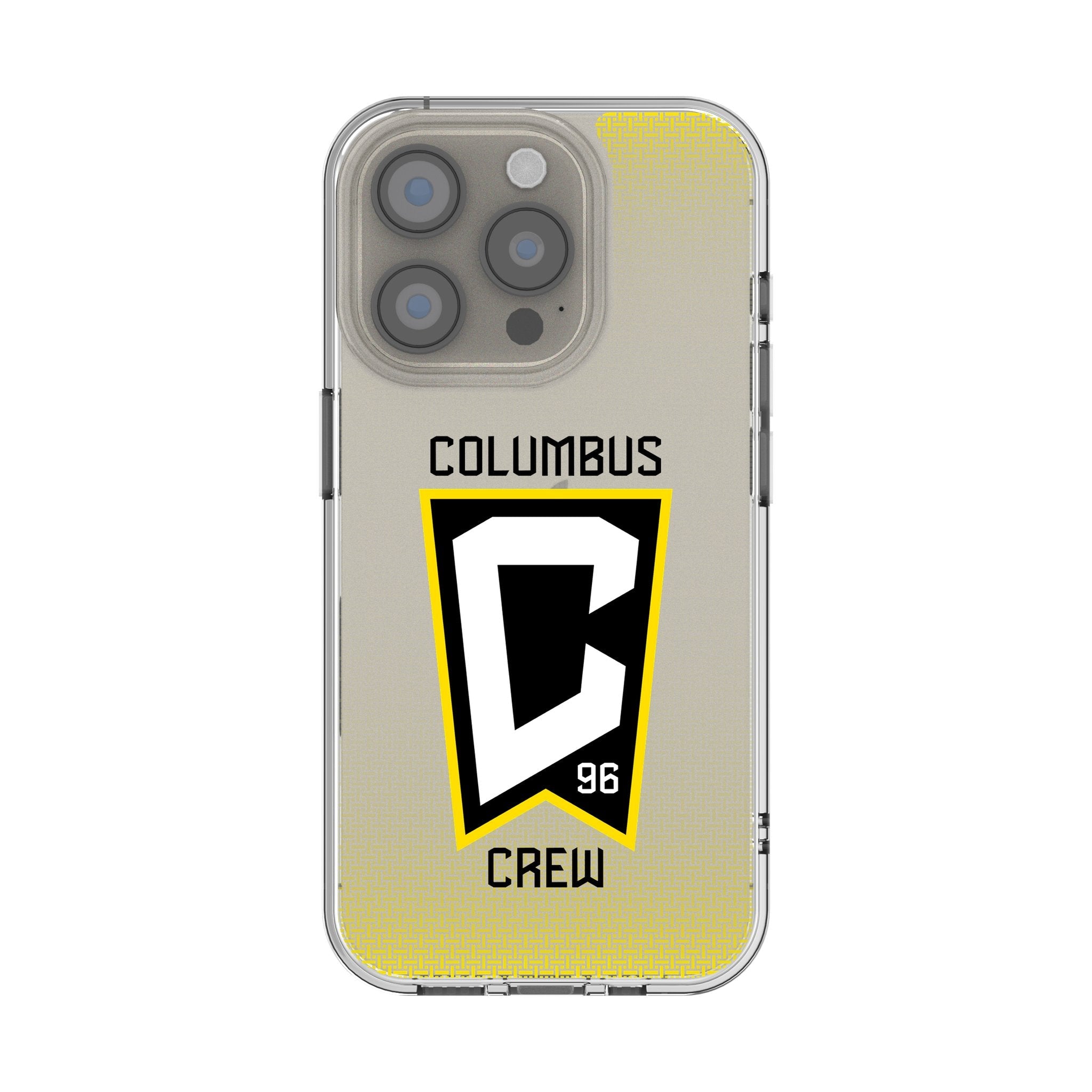 Columbus Crew Linen Clear Phone Case for Apple iPhone