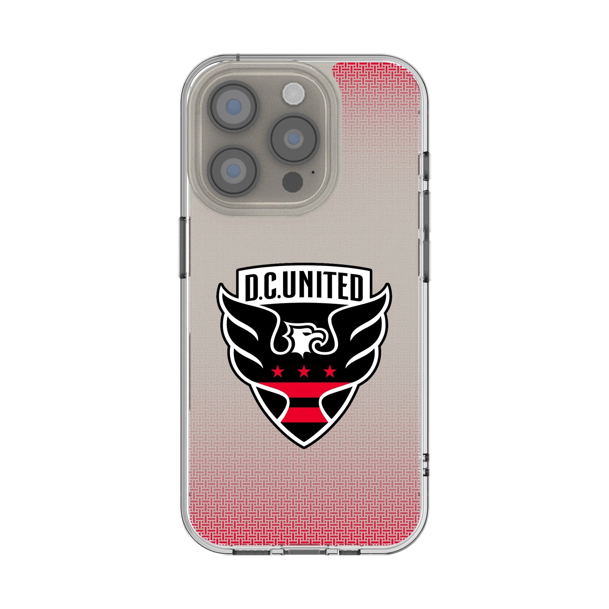 DC United Linen Clear Phone Case for Apple iPhone