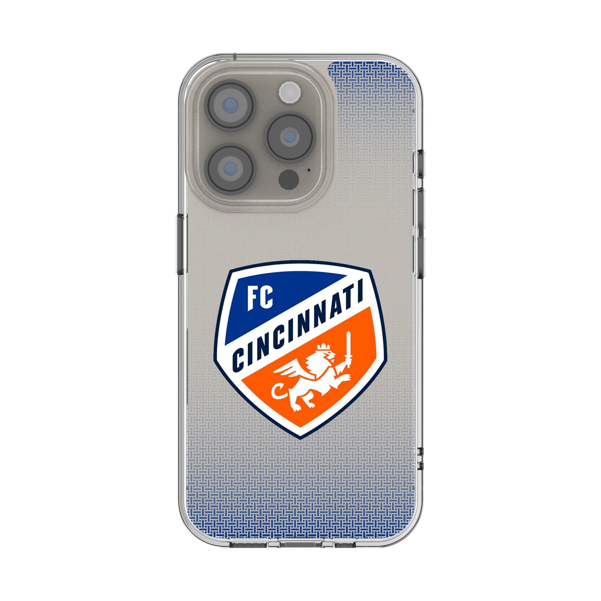 FC Cincinnati Linen Clear Phone Case for Apple iPhone 1