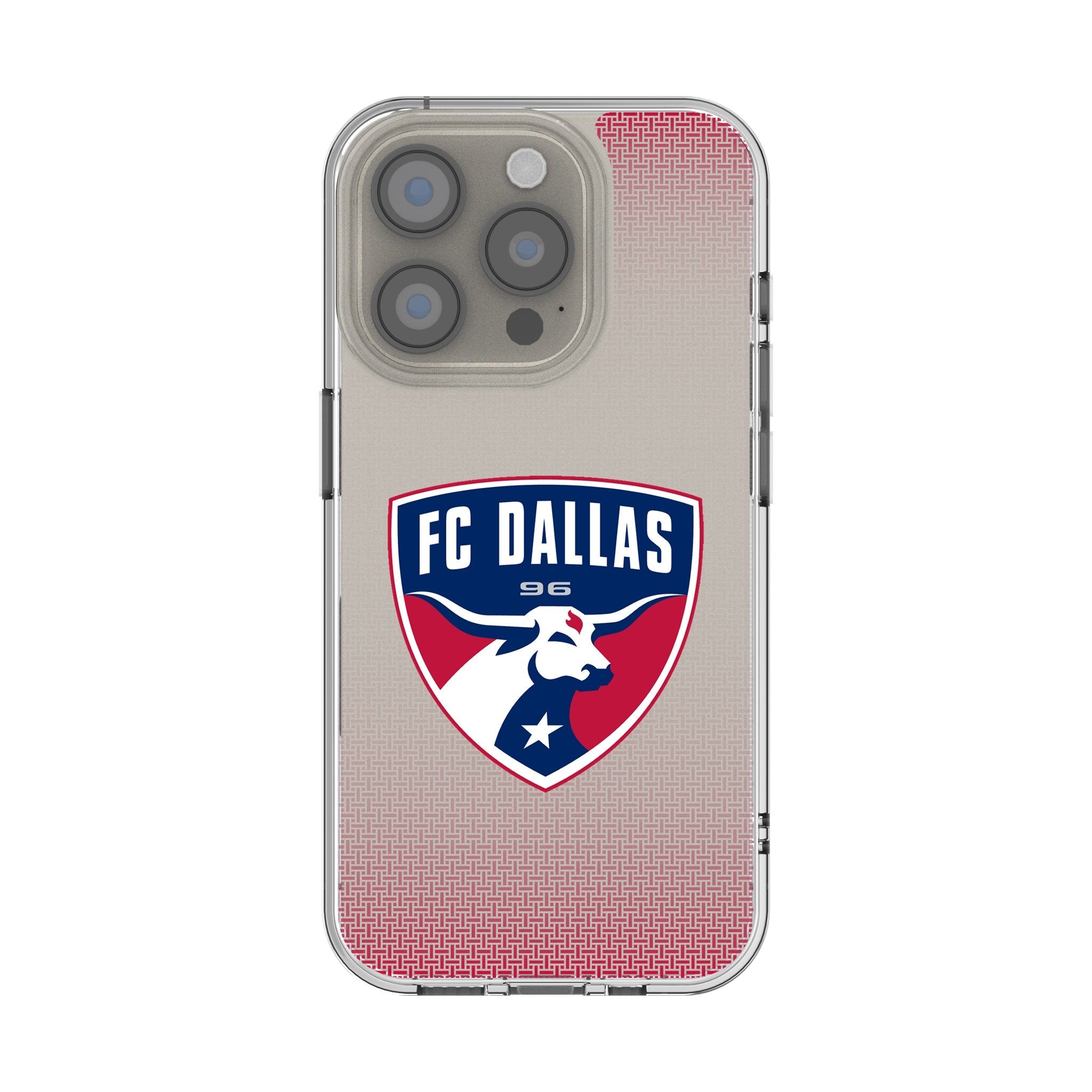 FC Dallas Linen Clear Phone Case for Apple iPhone