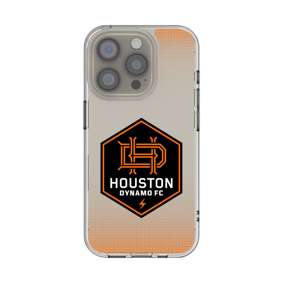 Houston Dynamo Linen Clear Phone Case for Apple iPhone