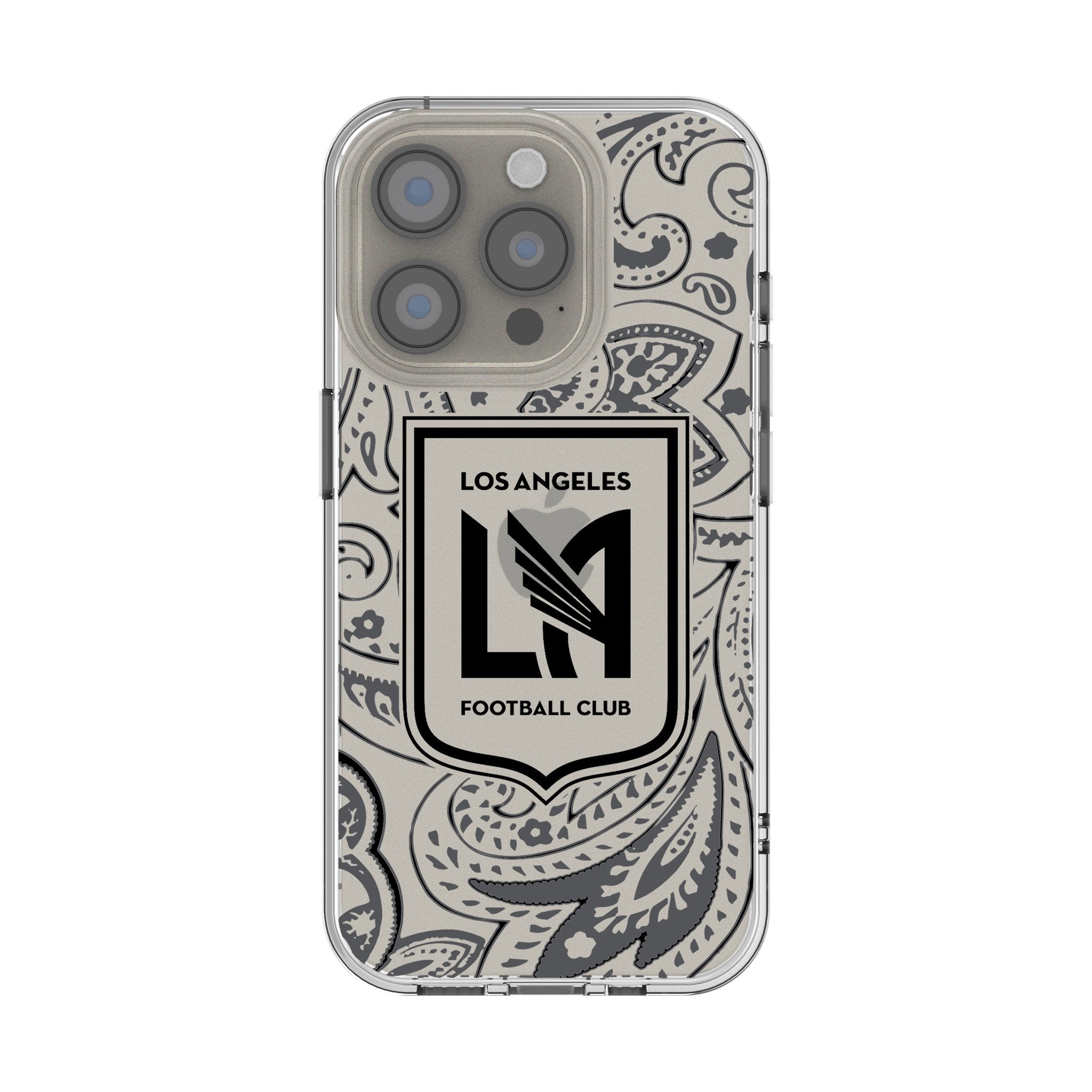 Los Angeles Football Club Paisley Clear Phone Case for Apple iPhone