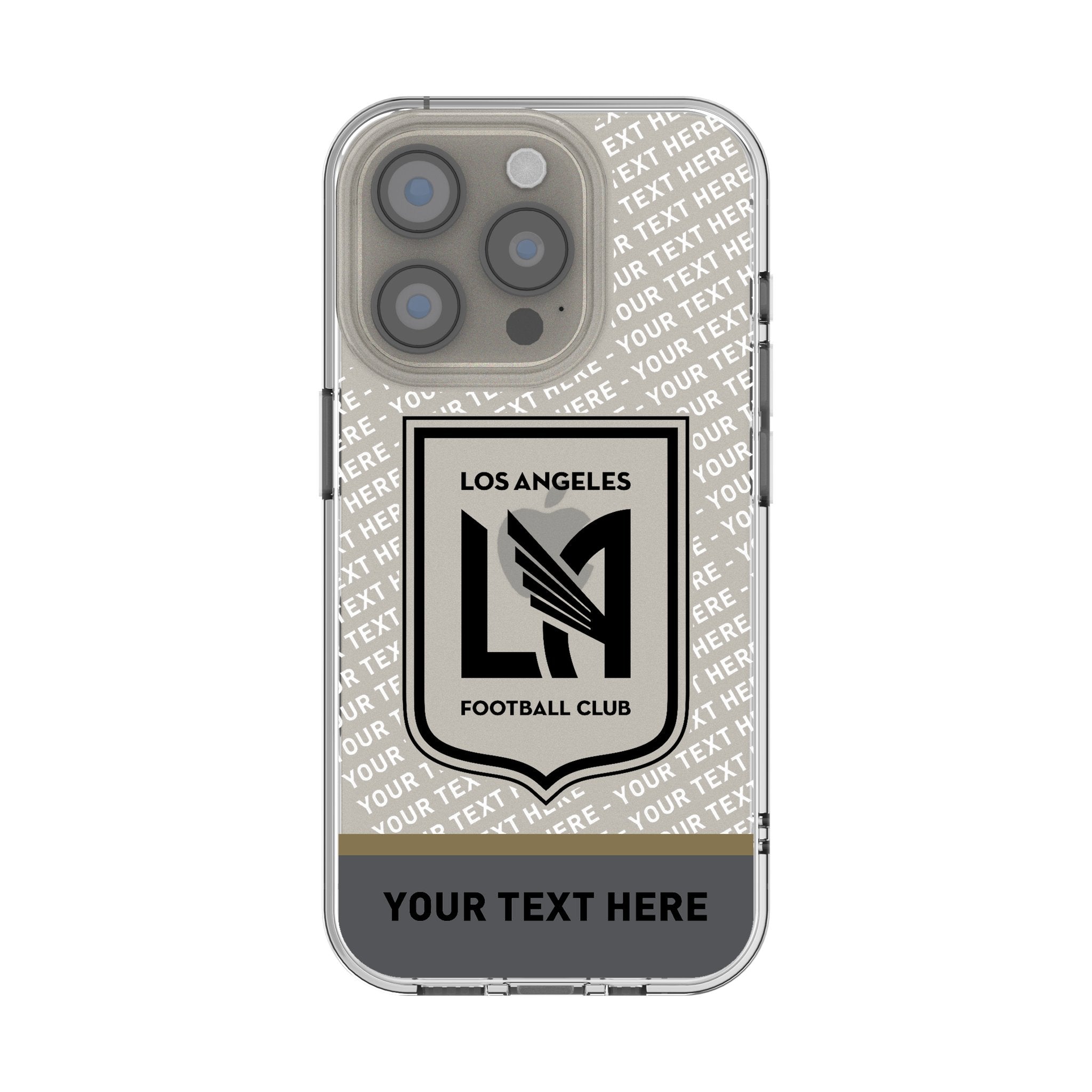 Los Angeles Football Club Personalized EndZone Plus Clear Phone Case for Apple iPhone