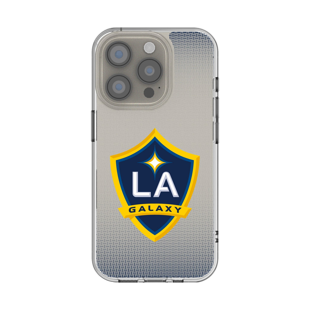 LA Galaxy Linen Clear Phone Case for Apple iPhone