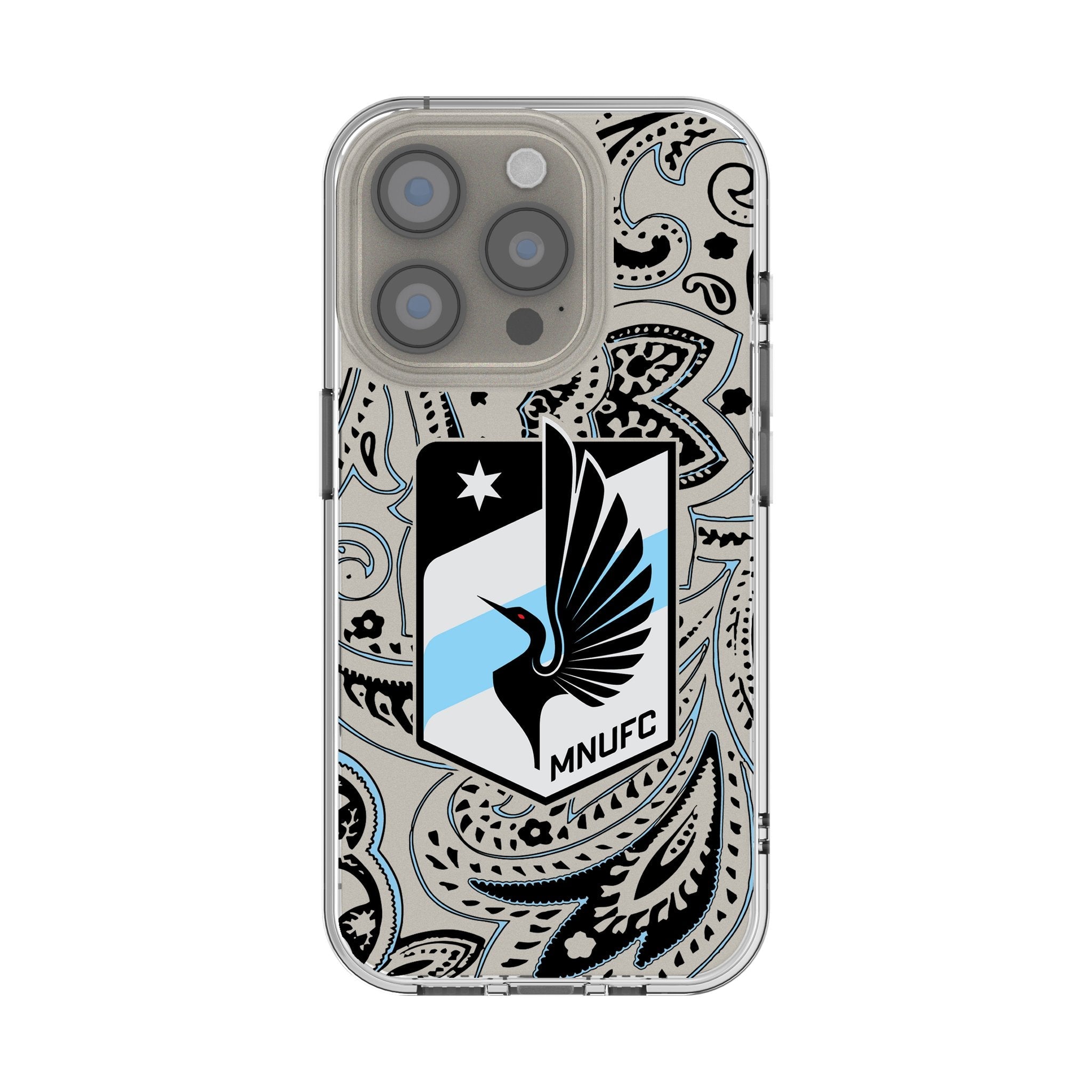 Minnesota United FC Paisley Clear Phone Case for Apple iPhone 1