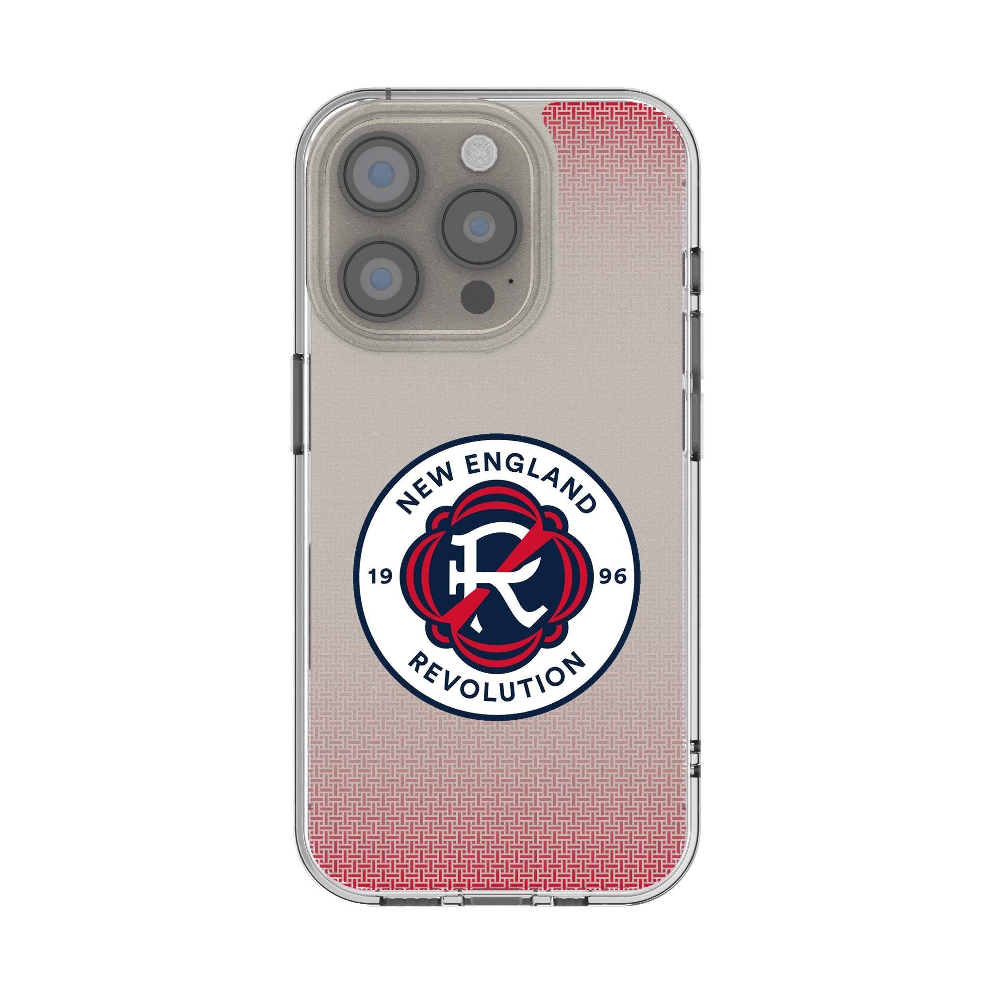 New England Revolution Linen Clear Phone Case for Apple iPhone