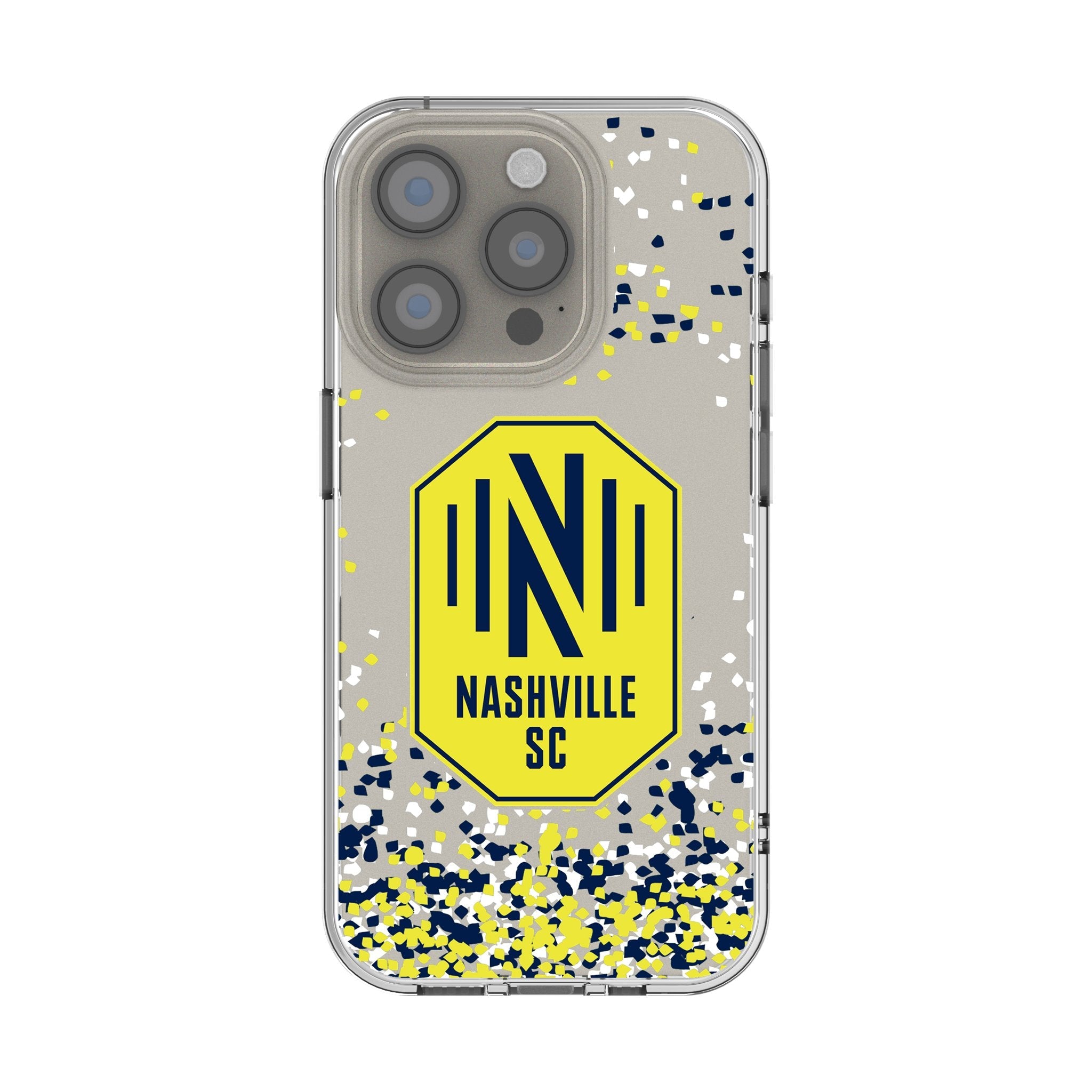 Nashville SC Confetti Clear Phone Case for Apple iPhone