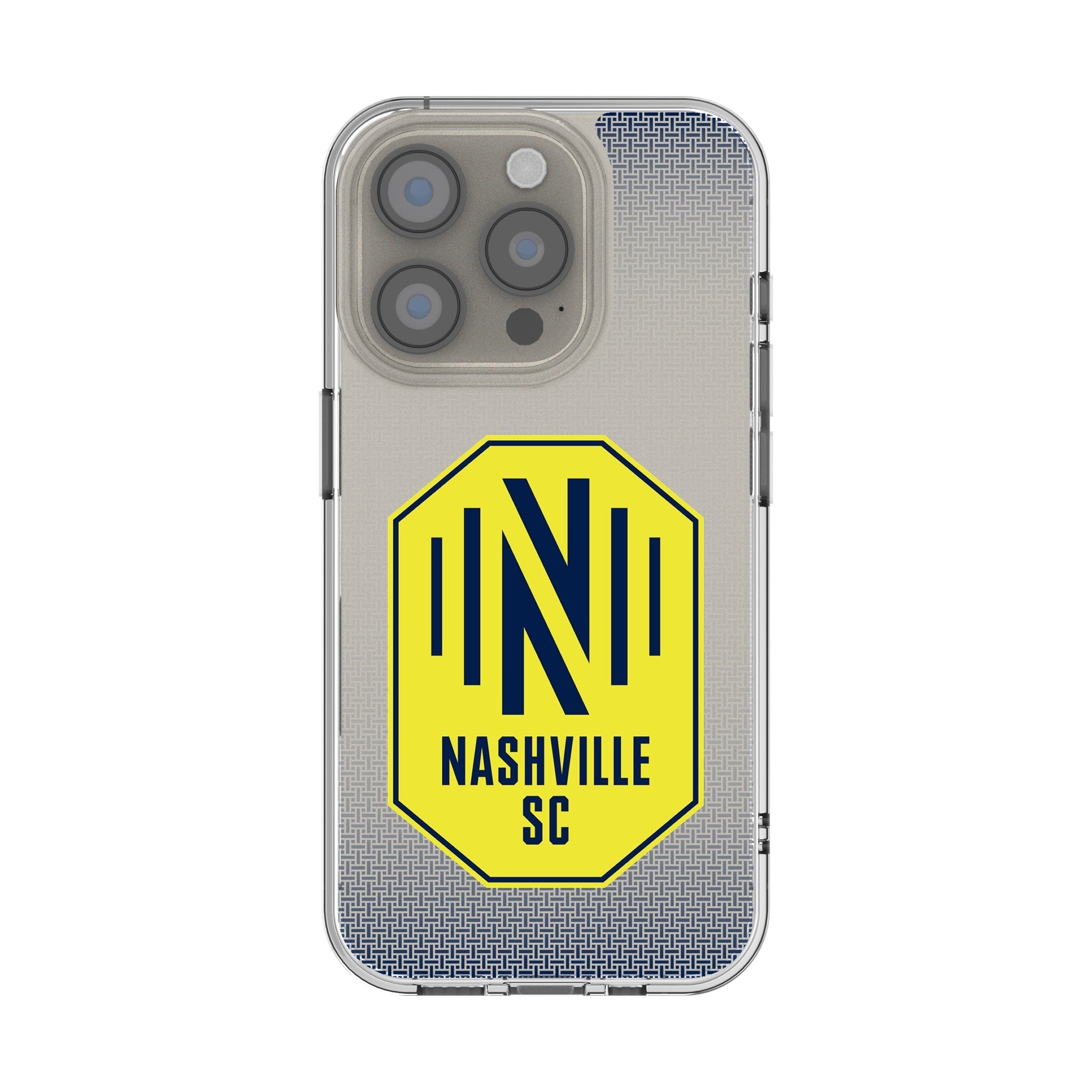 Nashville SC Linen Clear Phone Case for Apple iPhone 1