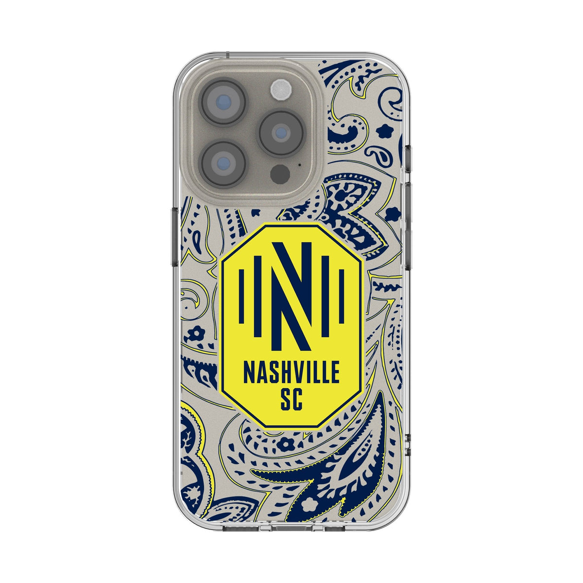 Nashville SC Paisley Clear Phone Case for Apple iPhone 1