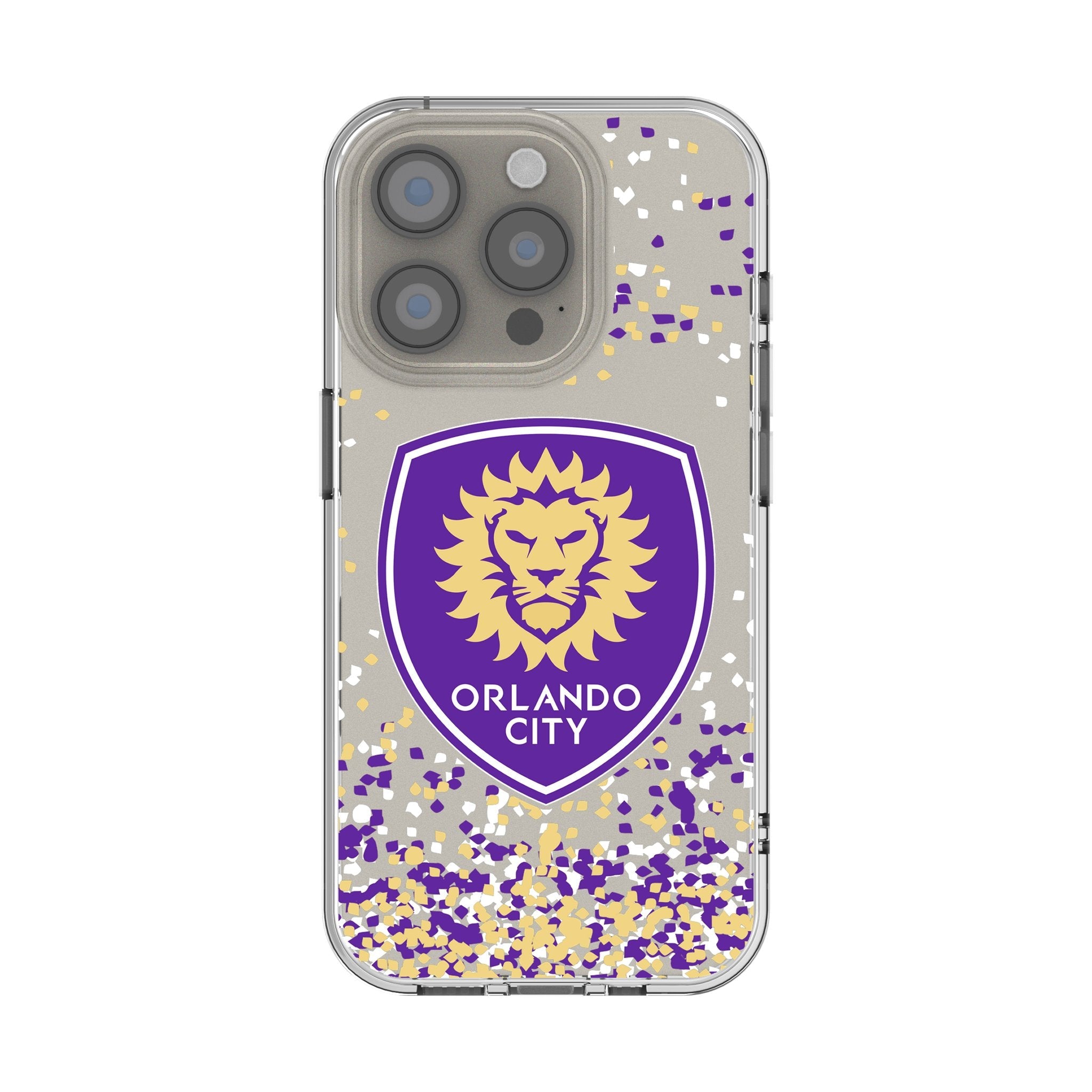 Orlando City Soccer Club Confetti Clear Phone Case for Apple iPhone