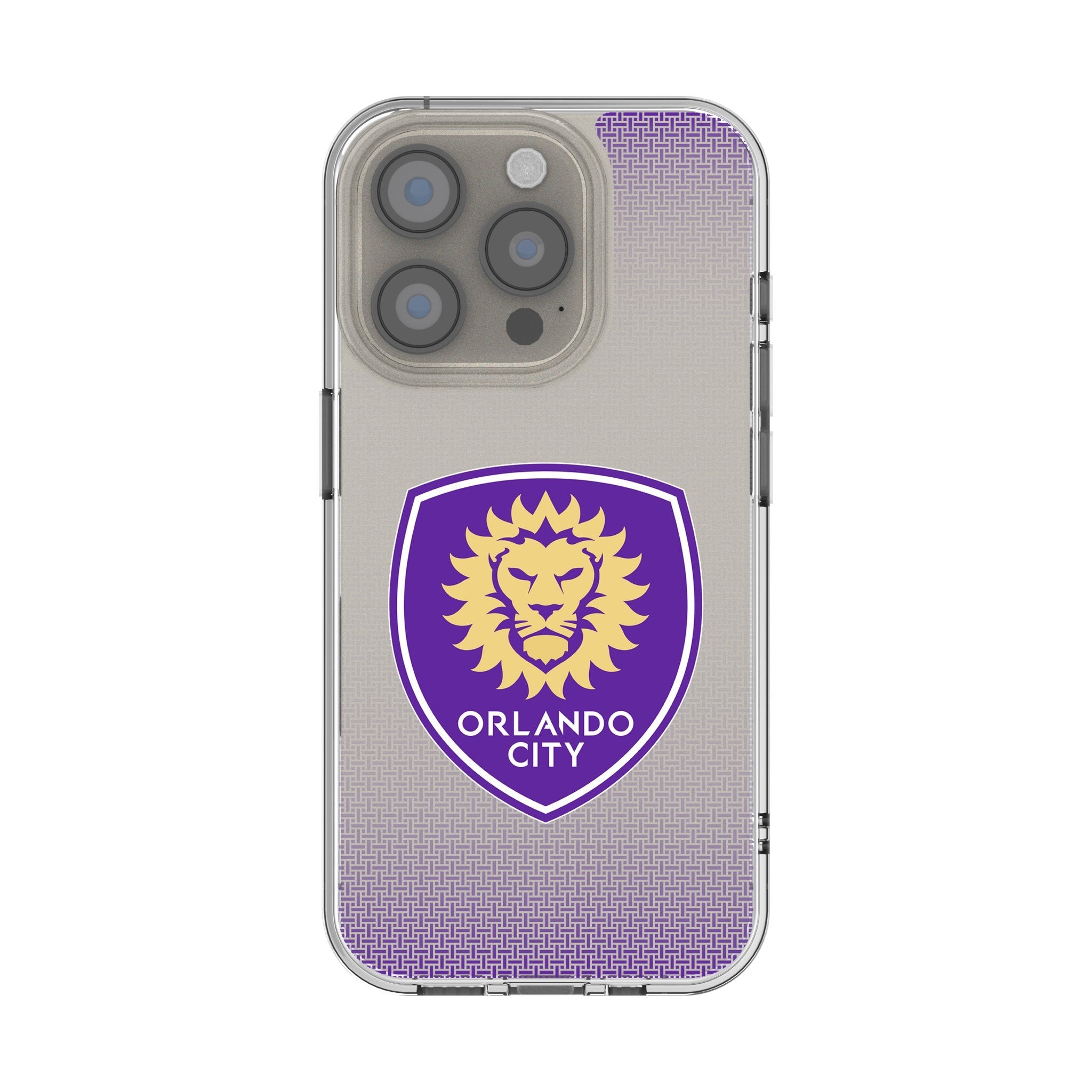 Orlando City Soccer Club Linen Clear Phone Case for Apple iPhone