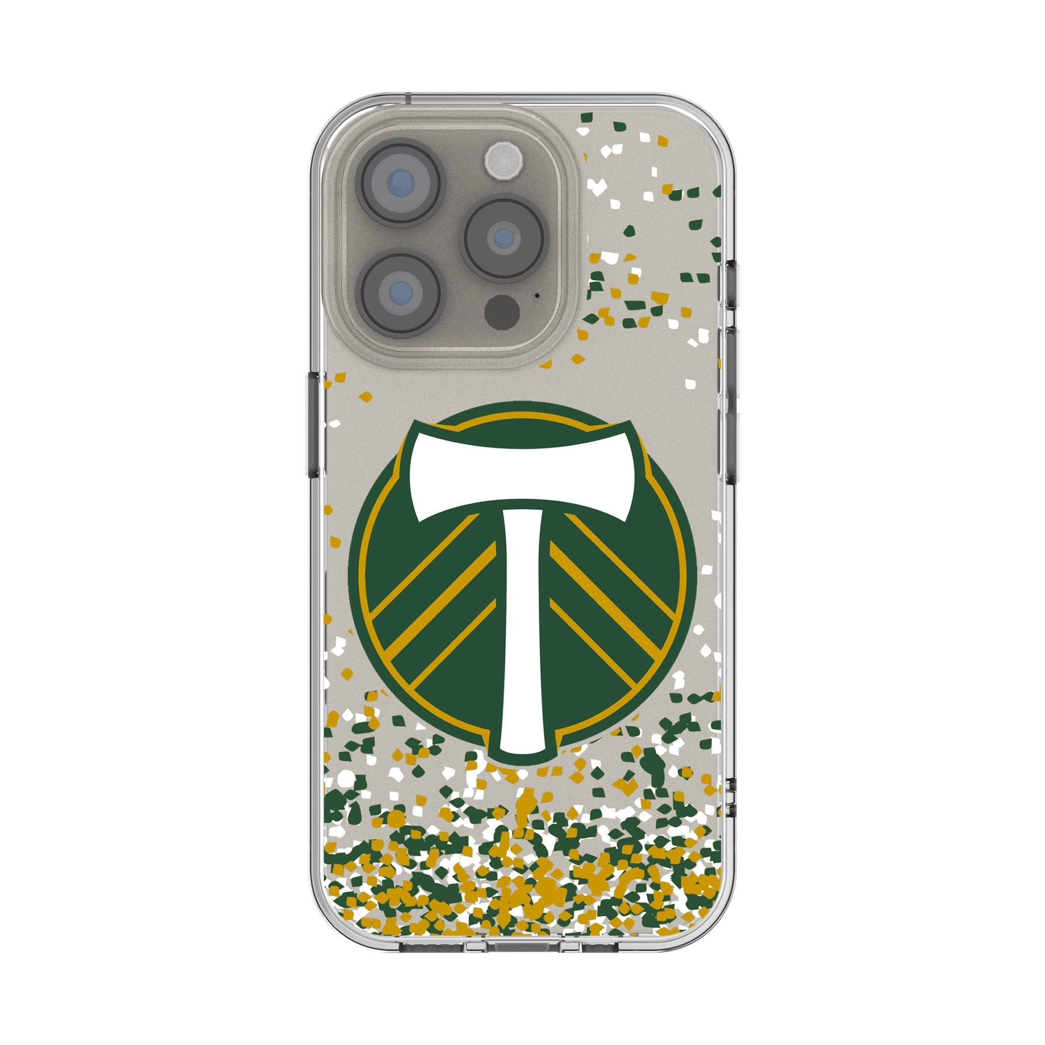 Portland Timbers Confetti Clear Phone Case for Apple iPhone