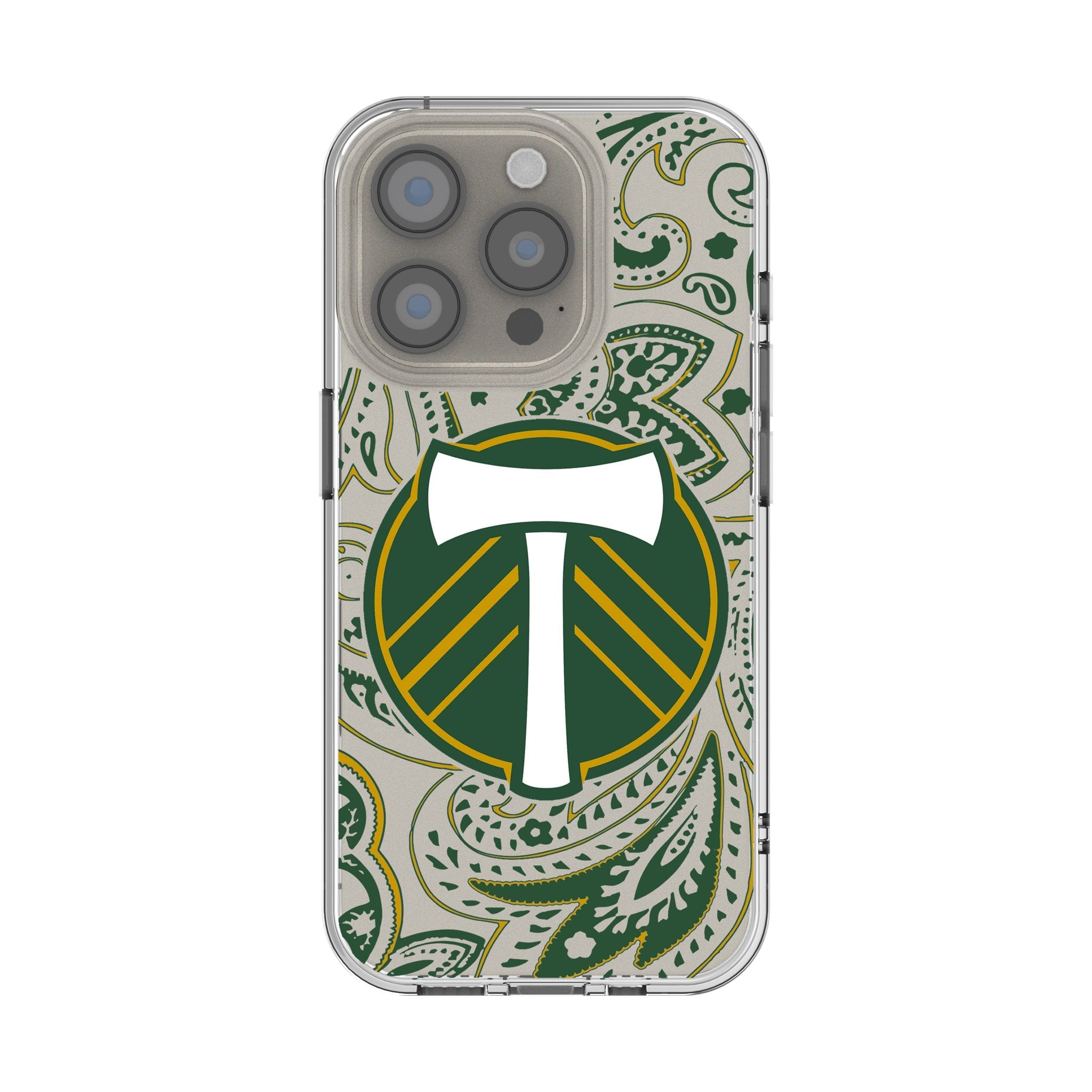 Portland Timbers Paisley Clear Phone Case for Apple iPhone