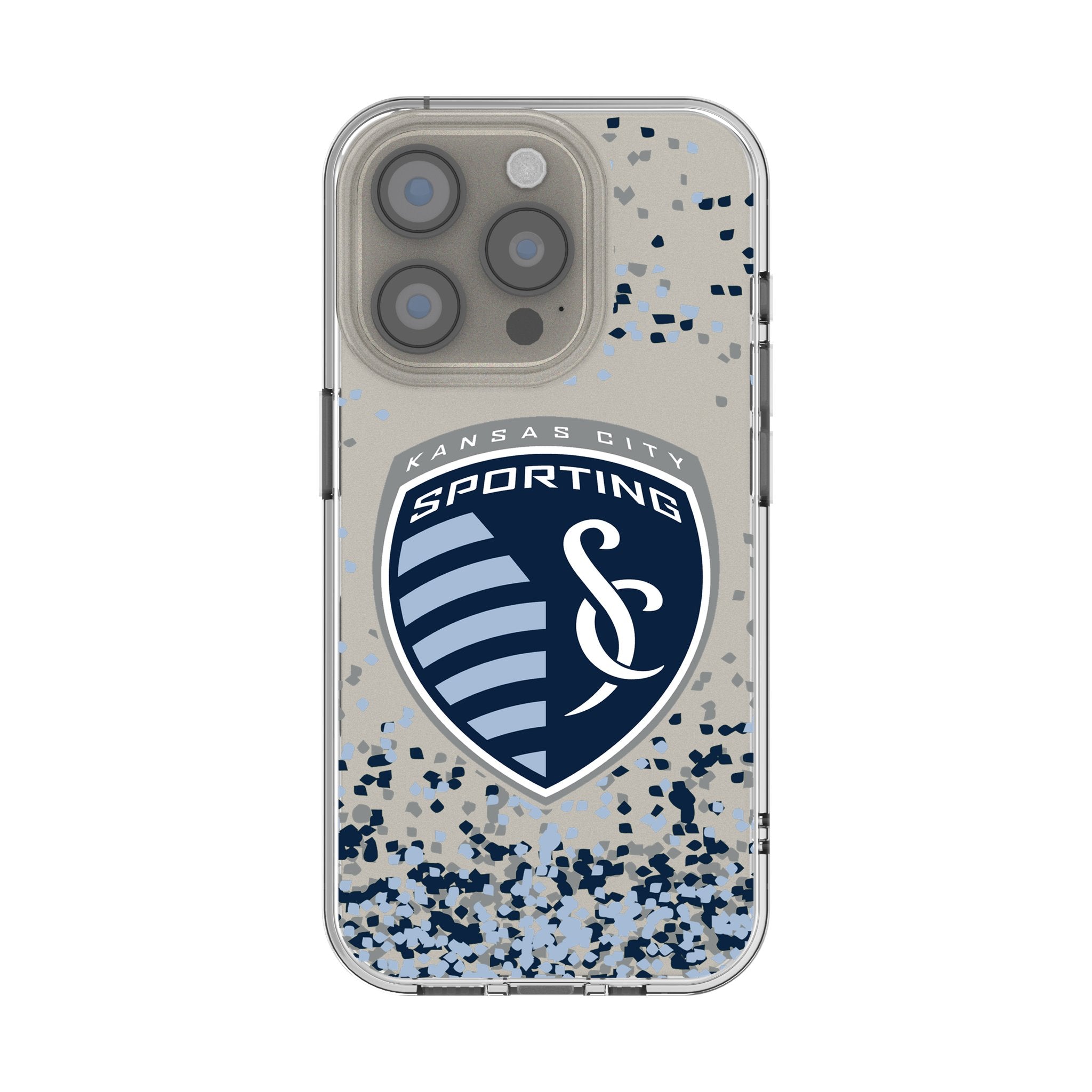 Sporting Kansas City Confetti Clear Phone Case for Apple iPhone