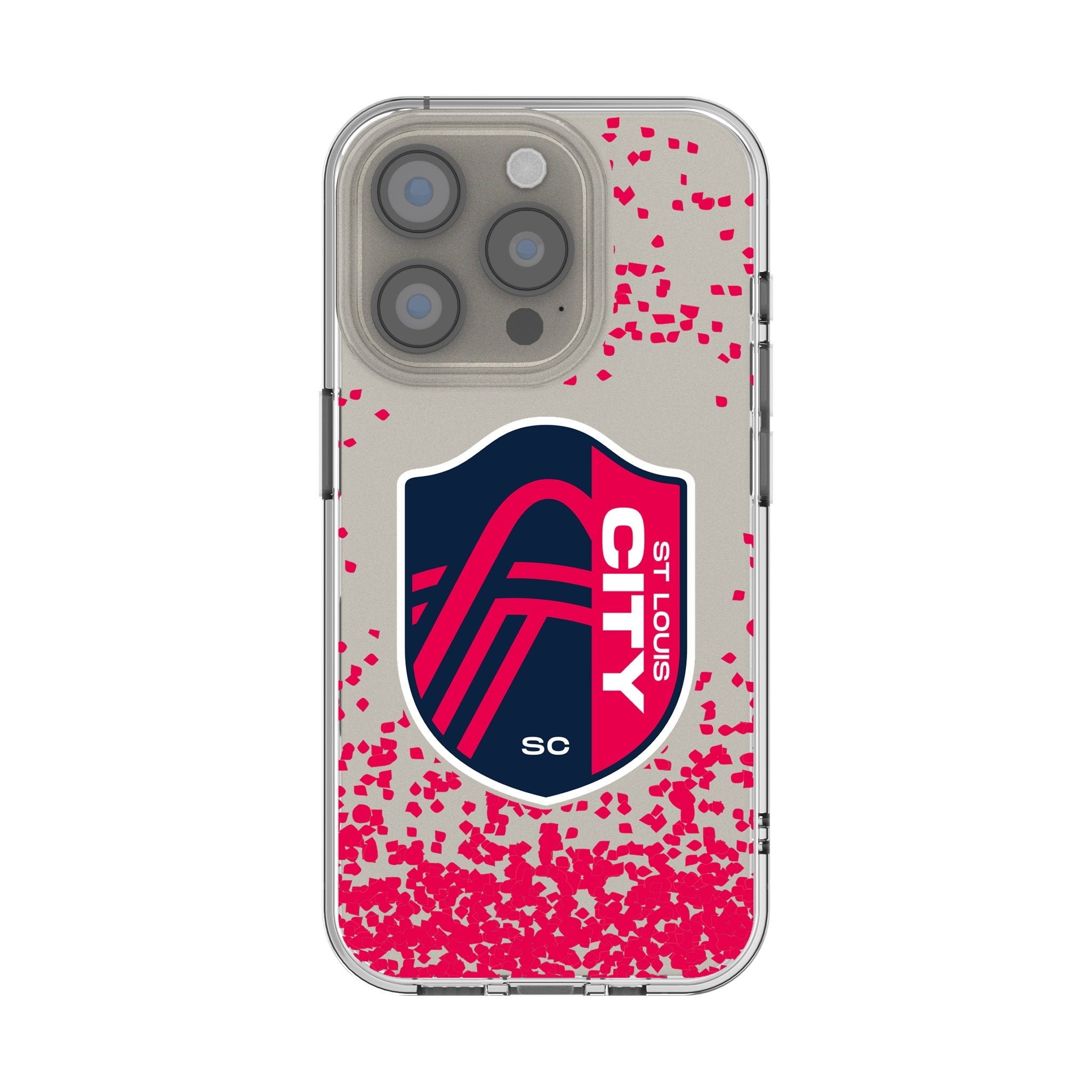 St. Louis CITY SC Confetti Clear Phone Case for Apple iPhone
