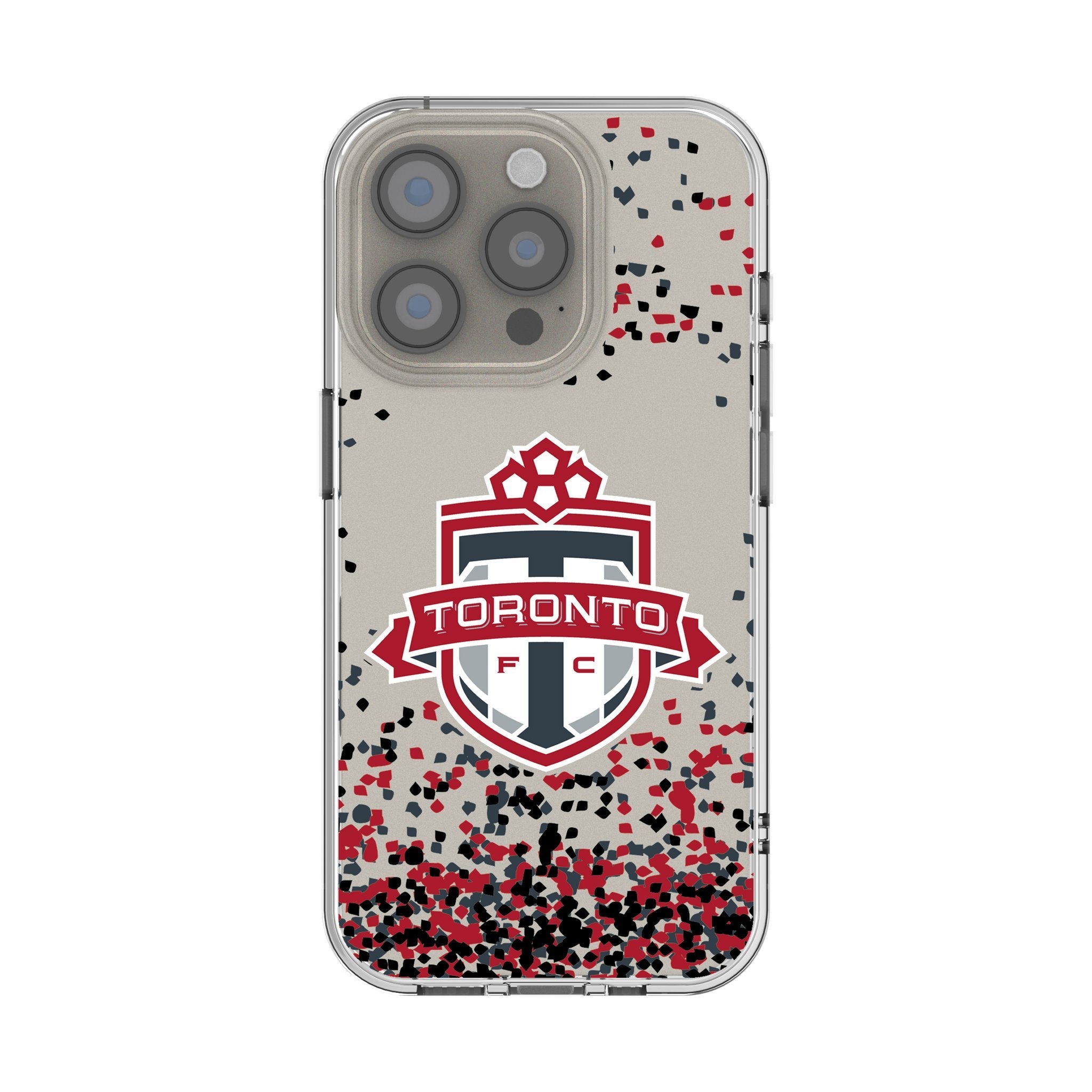 Toronto FC Confetti Clear Phone Case for Apple iPhone