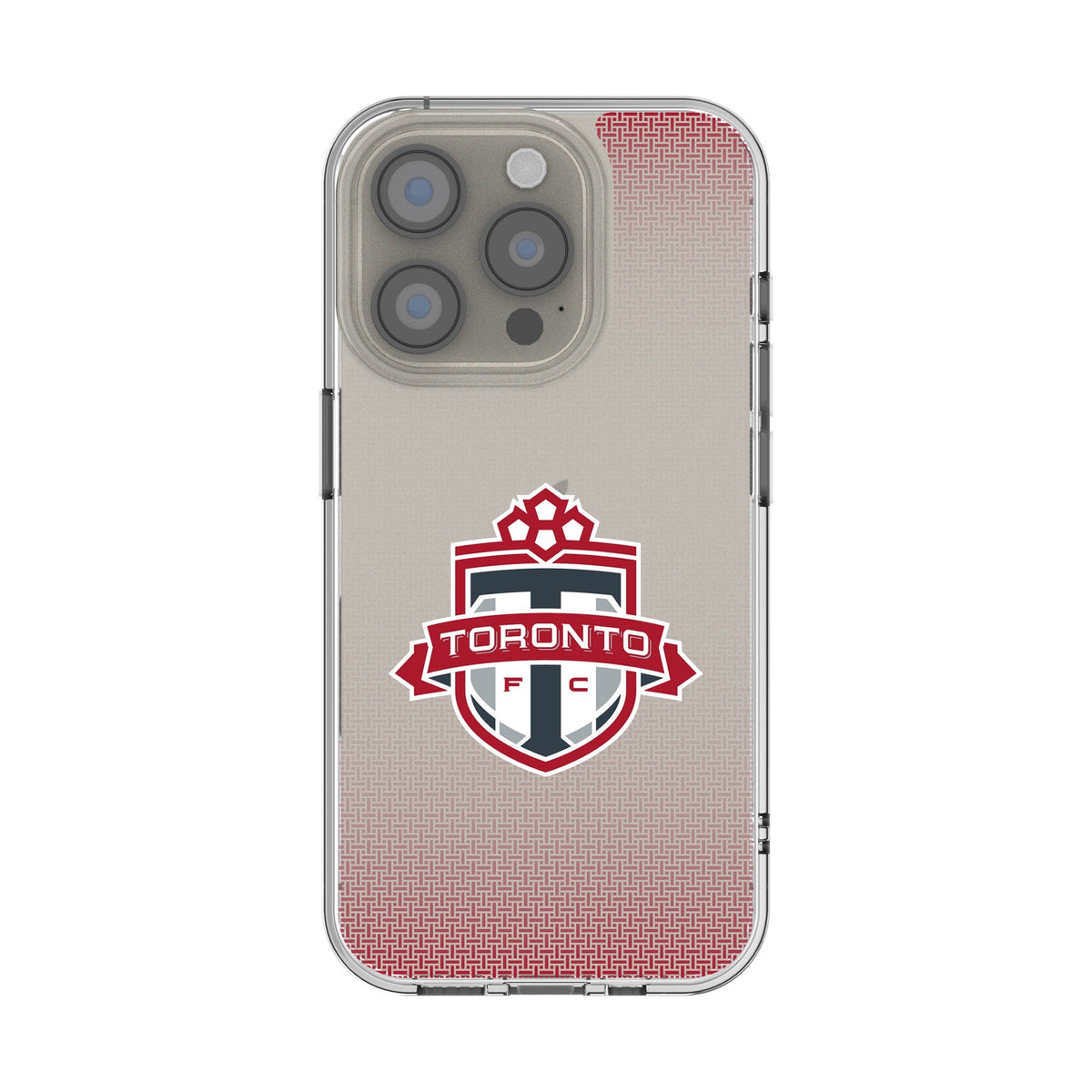 Toronto FC Linen Clear Phone Case for Apple iPhone