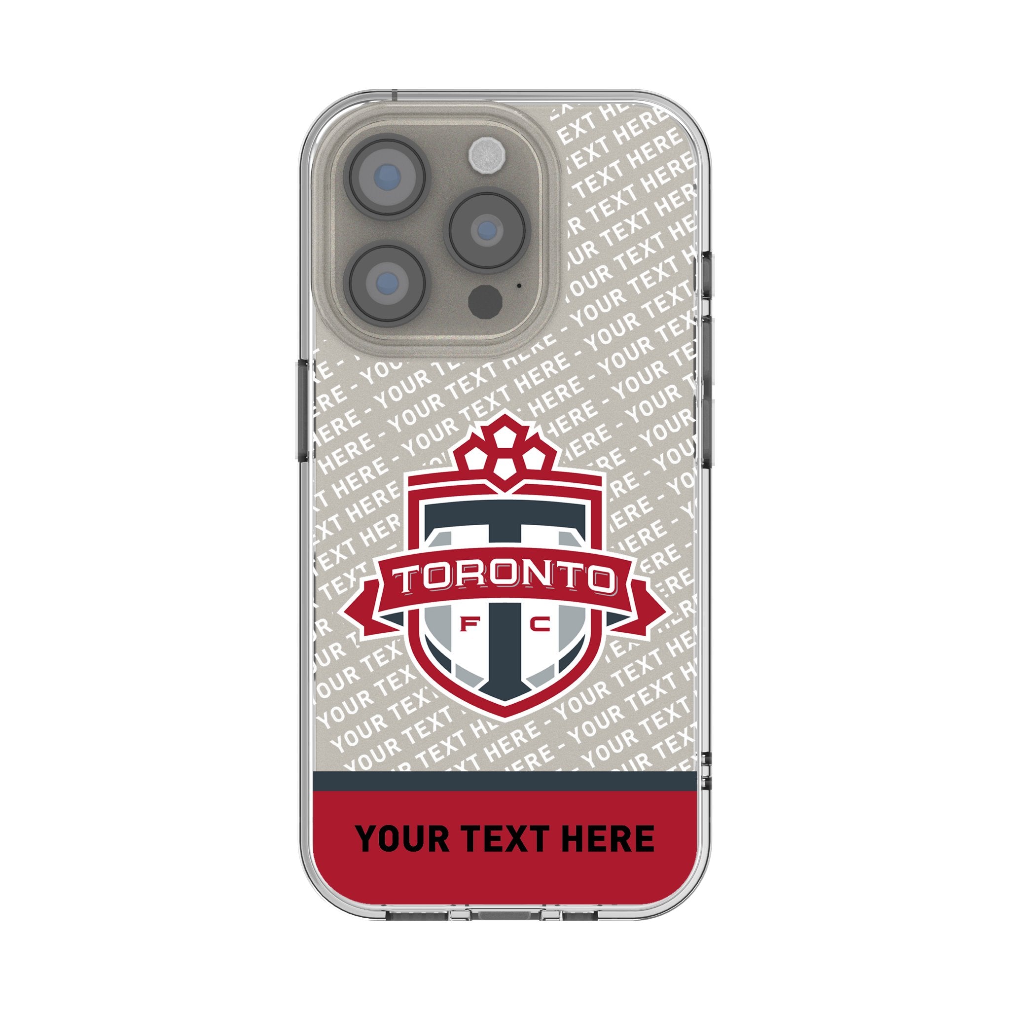 Toronto FC Personalized EndZone Plus Clear Phone Case for Apple iPhone