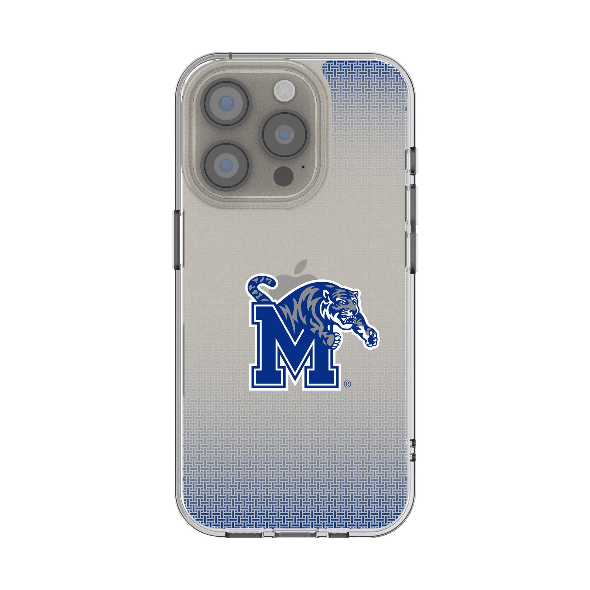 University of Memphis Tigers Linen Clear Phone Case for Apple iPhone