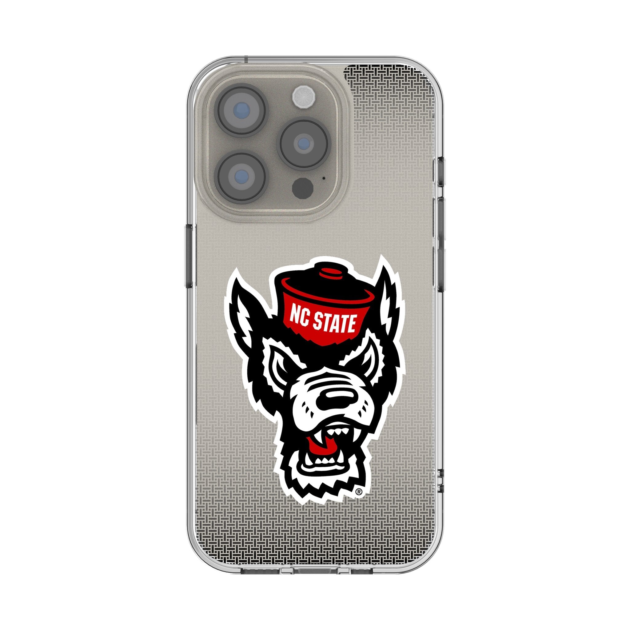 North Carolina State University Wolfpack Linen Clear Phone Case for Apple iPhone