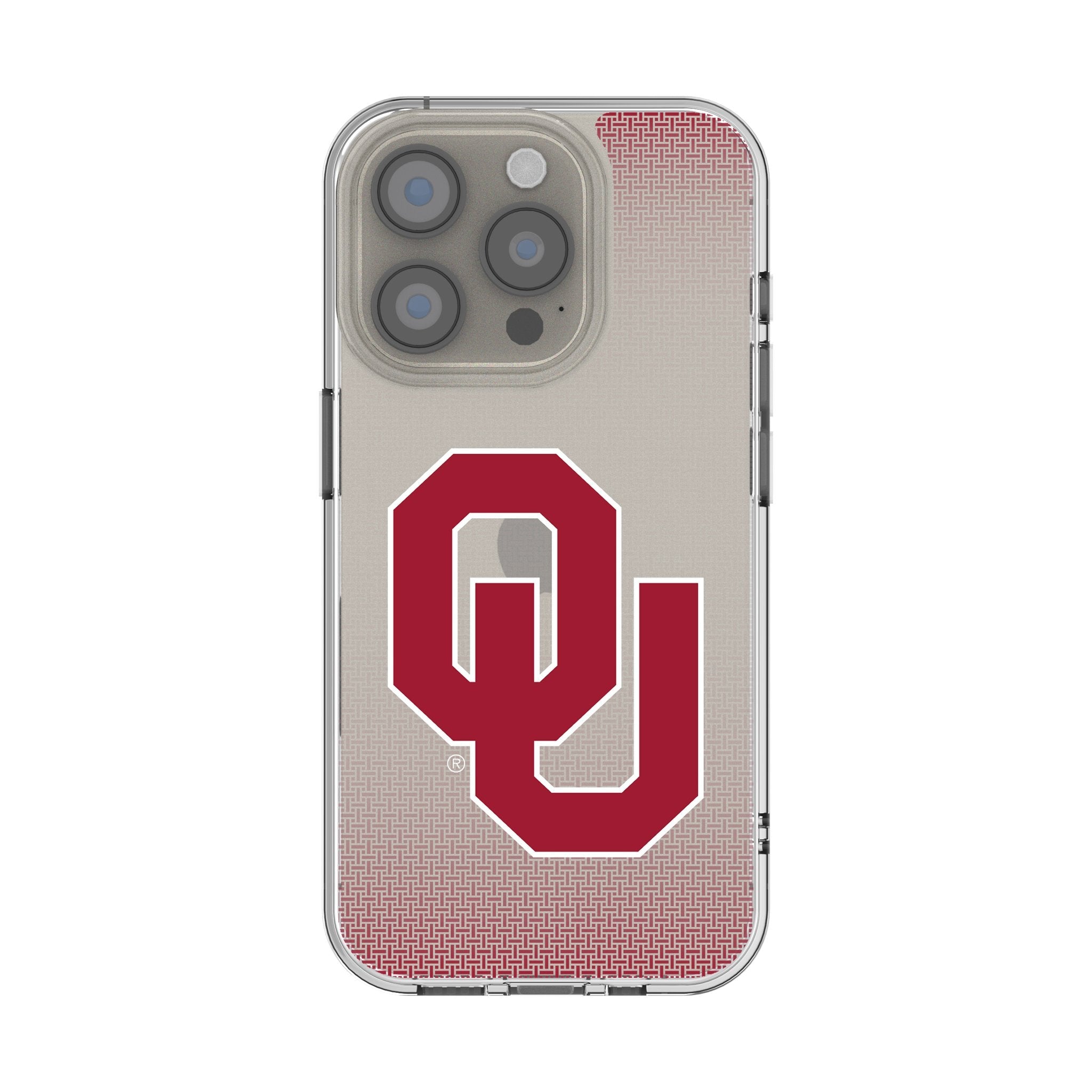 University of Oklahoma Sooners Linen Clear Phone Case for Apple iPhone