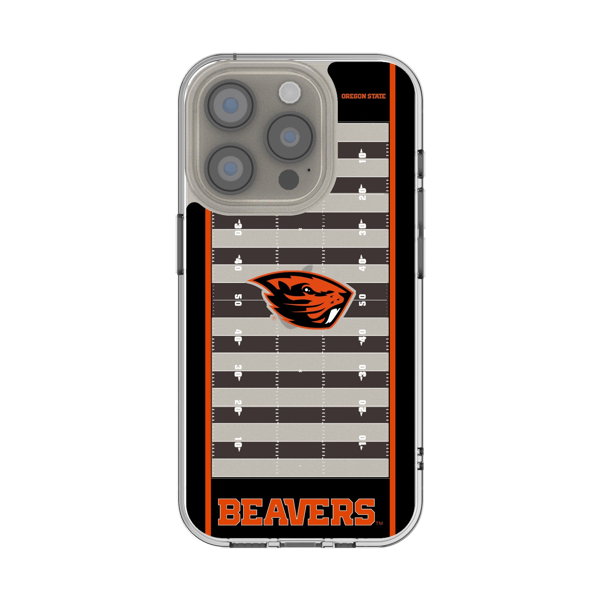 Oregon State University Beavers Field Clear Phone Case for Apple iPhone