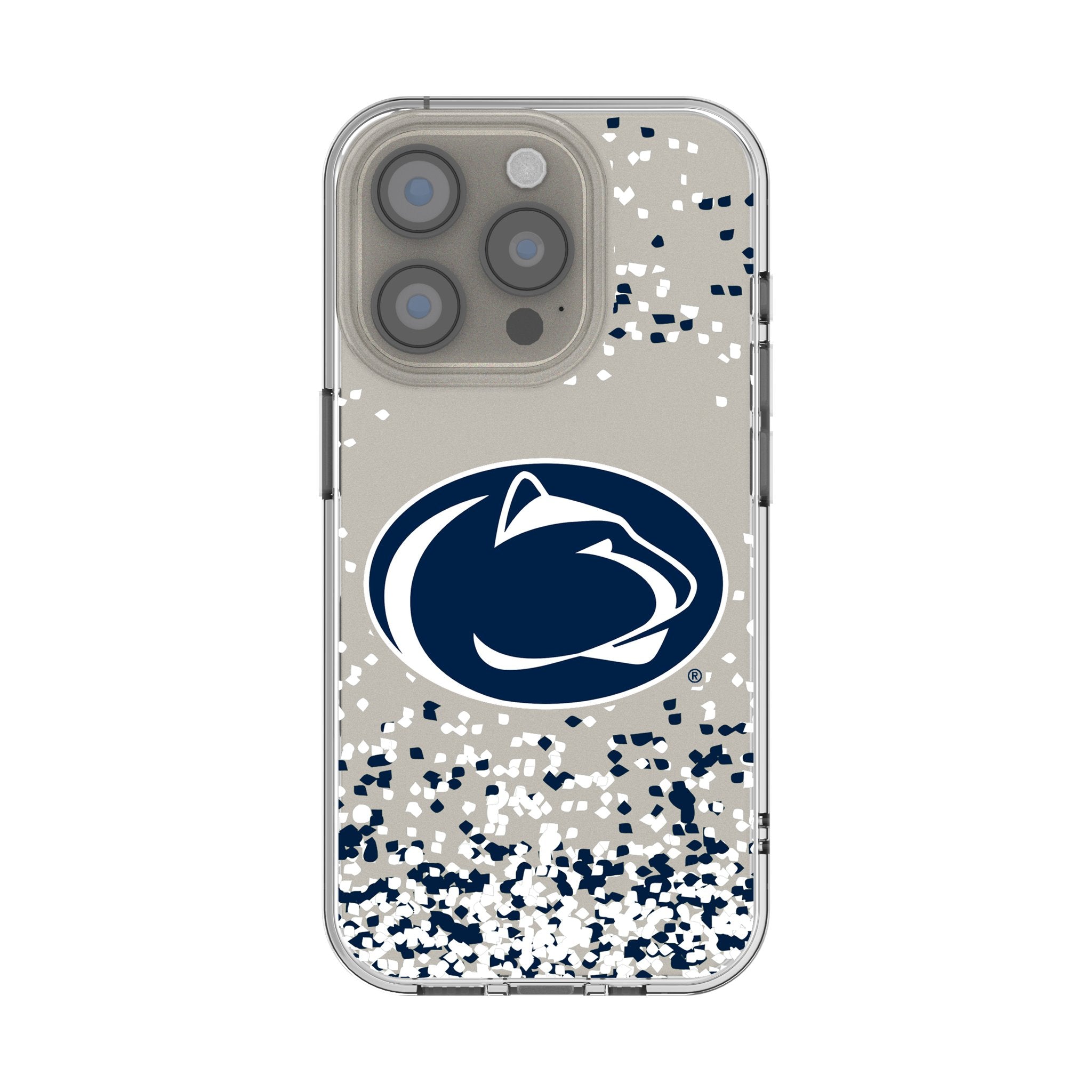 Pennsylvania State University Nittany Lions Confetti Clear Phone Case for Apple iPhone 1