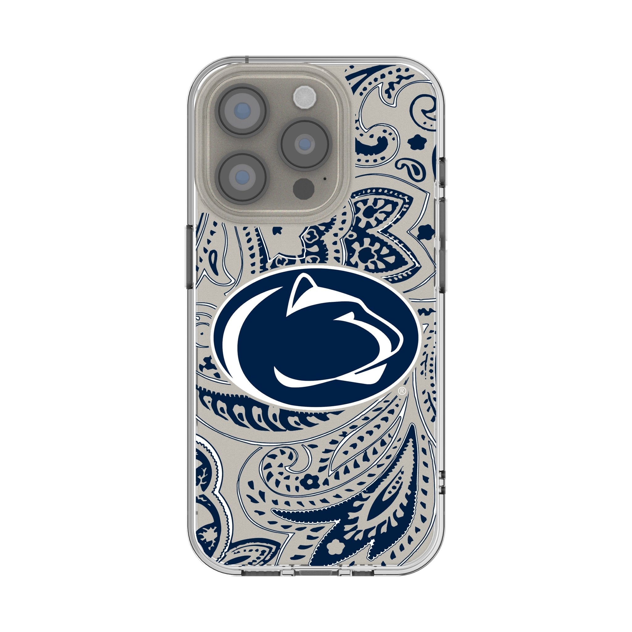 Pennsylvania State University Nittany Lions Paisley Clear Phone Case for Apple iPhone 1
