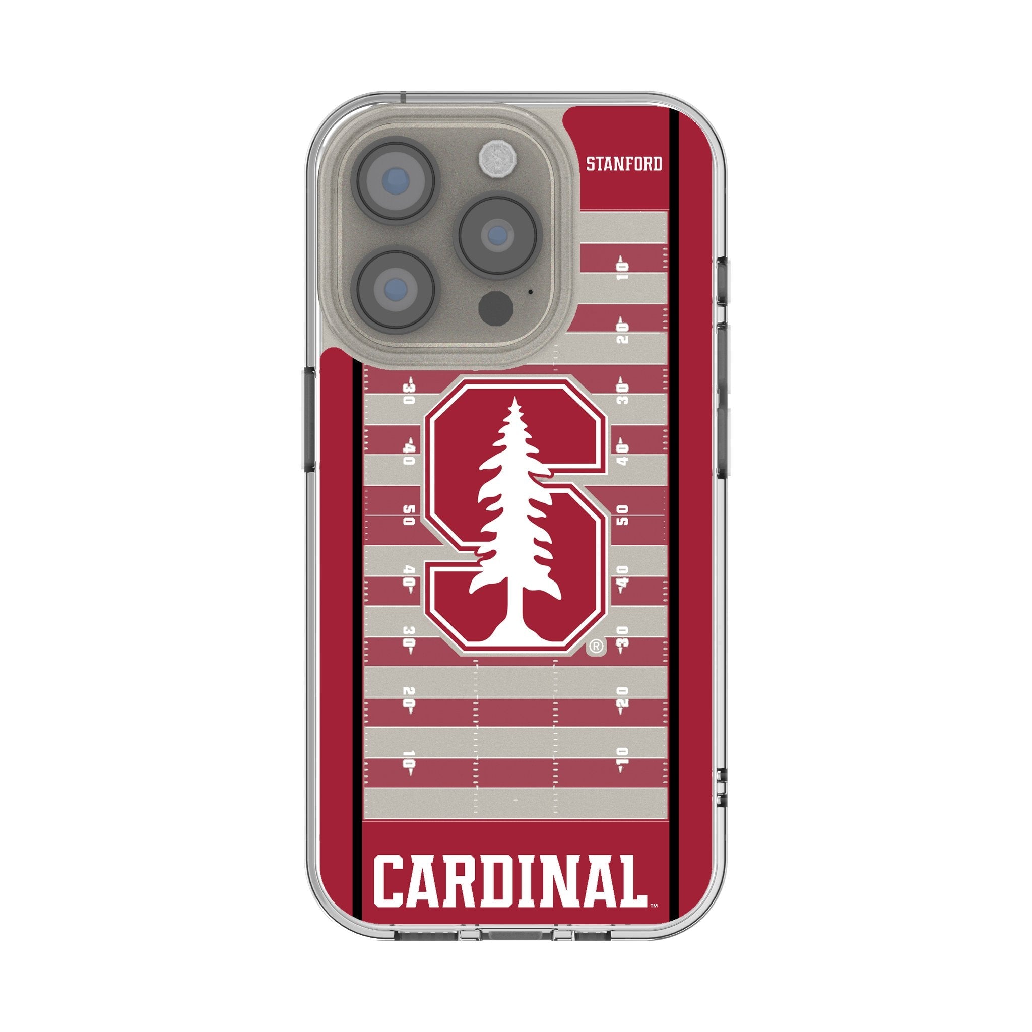 Stanford University Cardinal Field Clear Phone Case for Apple iPhone