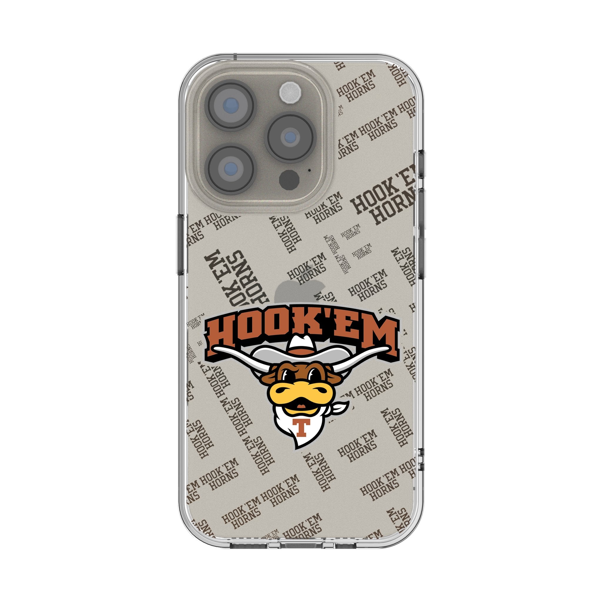 University of Texas Longhorns Quadtile Clear Phone Case for Apple iPhone 1