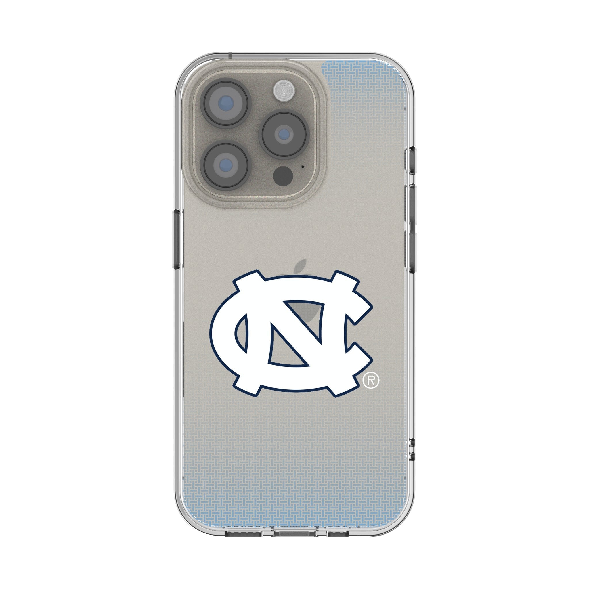 University of North Carolina Tar Heels Linen Clear Phone Case for Apple iPhone