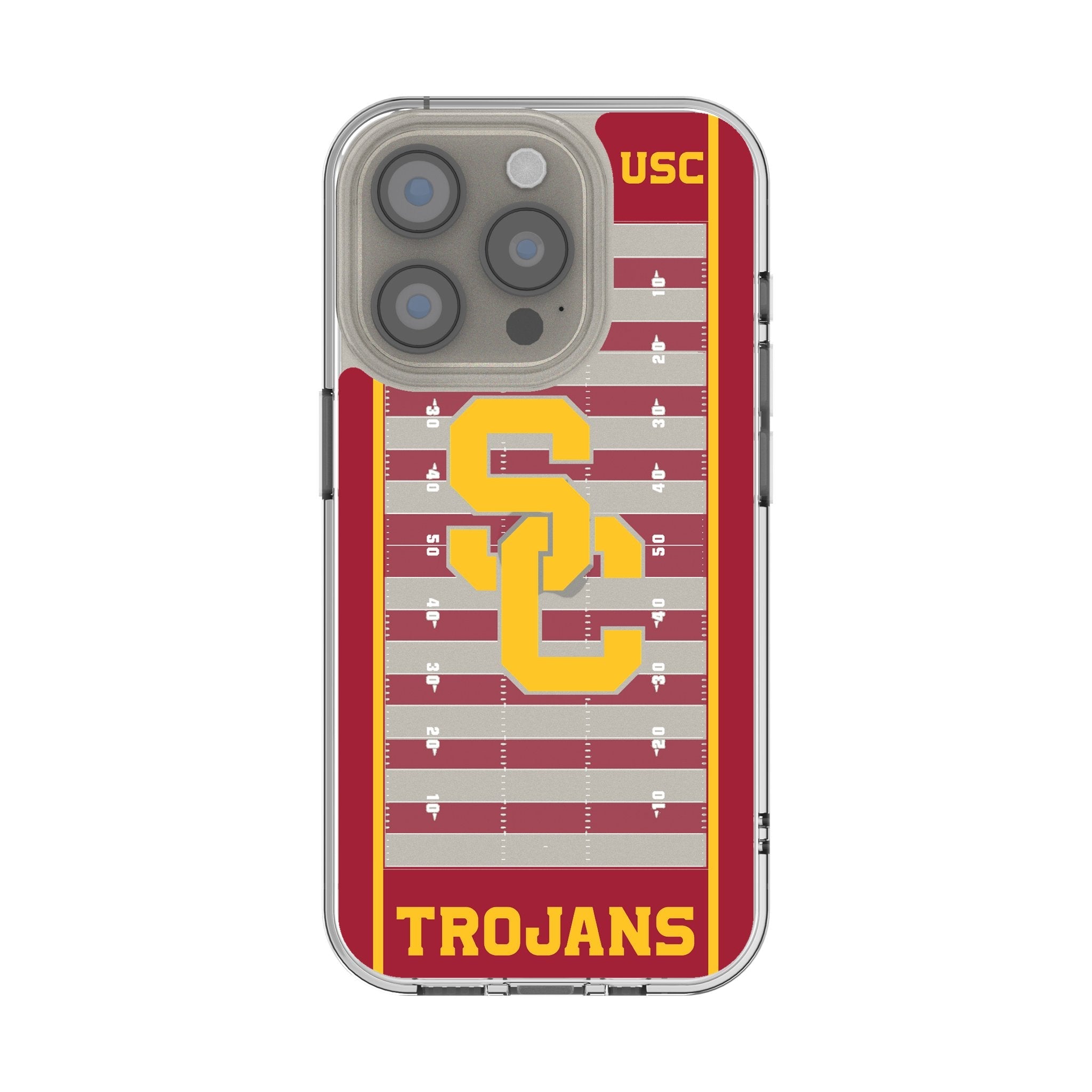 University of Southern California Trojans Field Clear Phone Case for Apple iPhone
