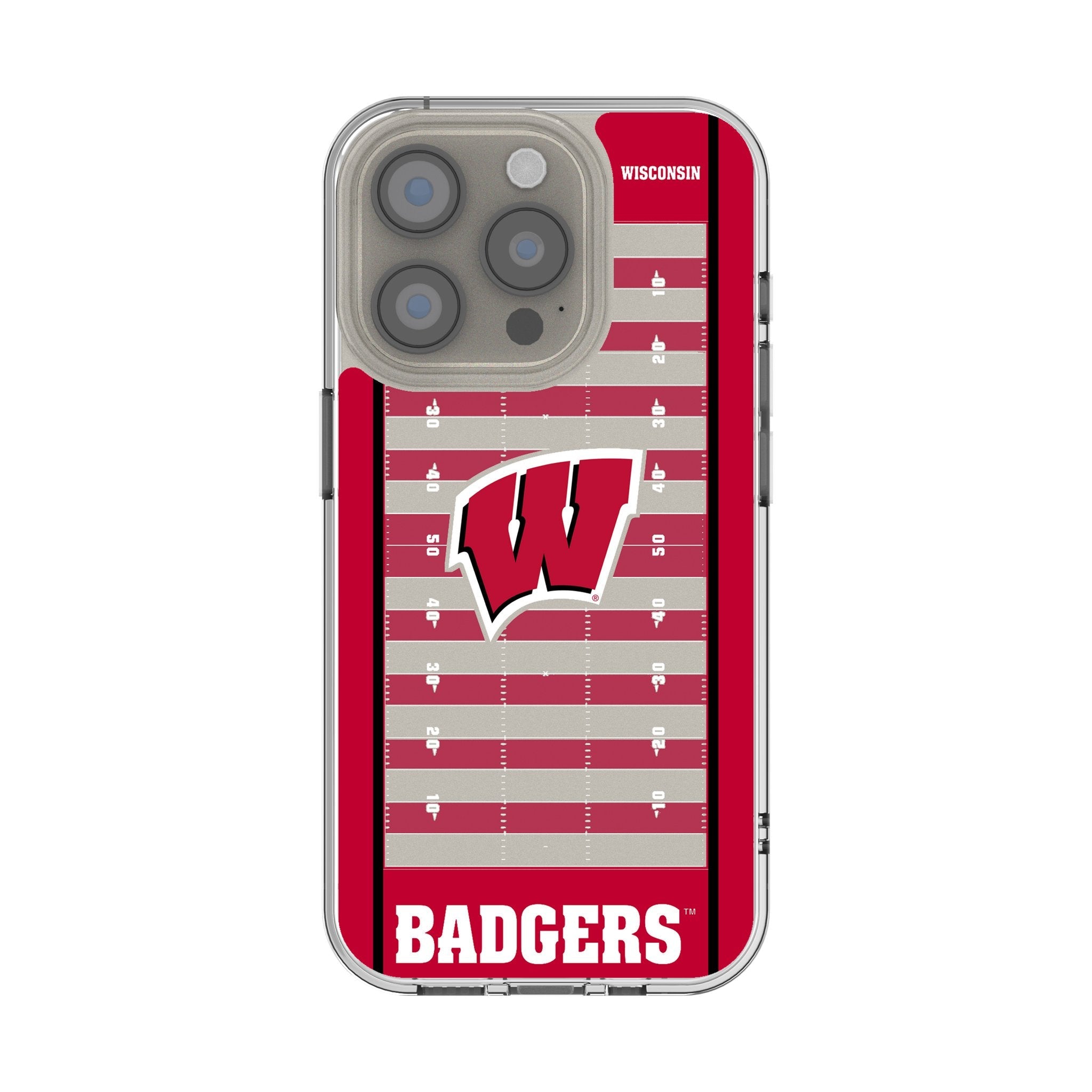 University of Wisconsin Badgers Field Clear Phone Case for Apple iPhone 1