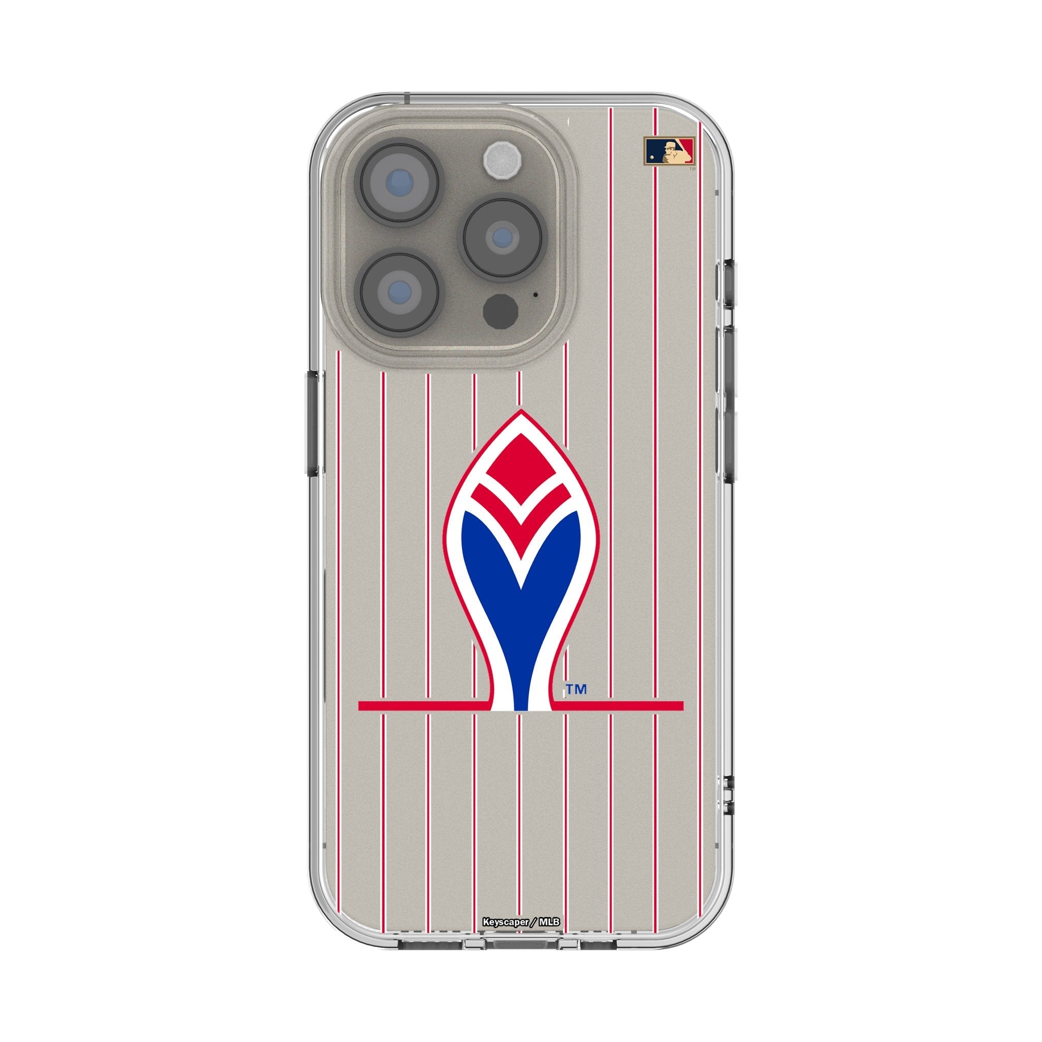 Atlanta Braves 1972-1975 - Cooperstown Collection Pinstripe Clear Phone Case for Apple iPhone 1