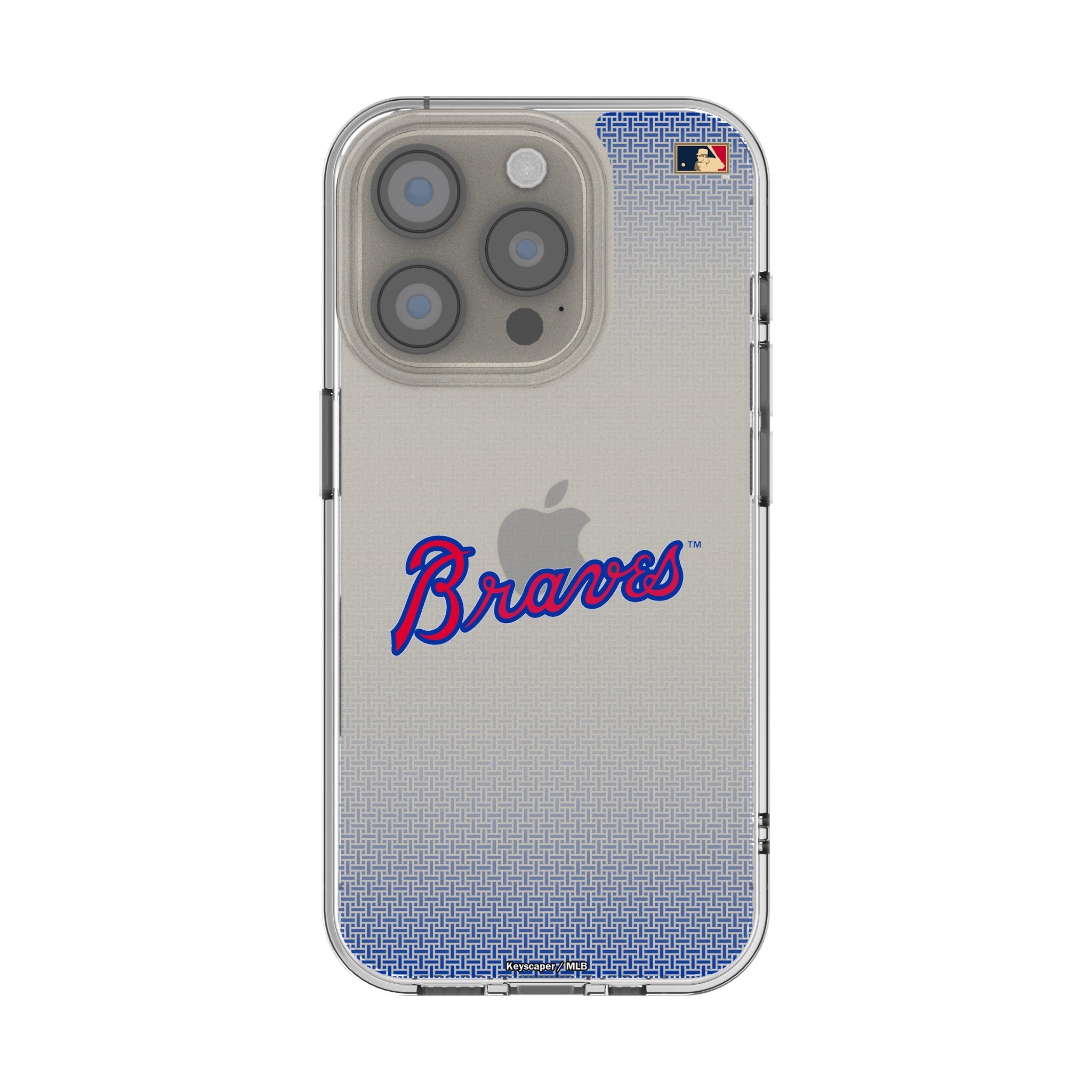 Atlanta Braves Home 2012 - Cooperstown Collection Linen Clear Phone Case for Apple iPhone 1