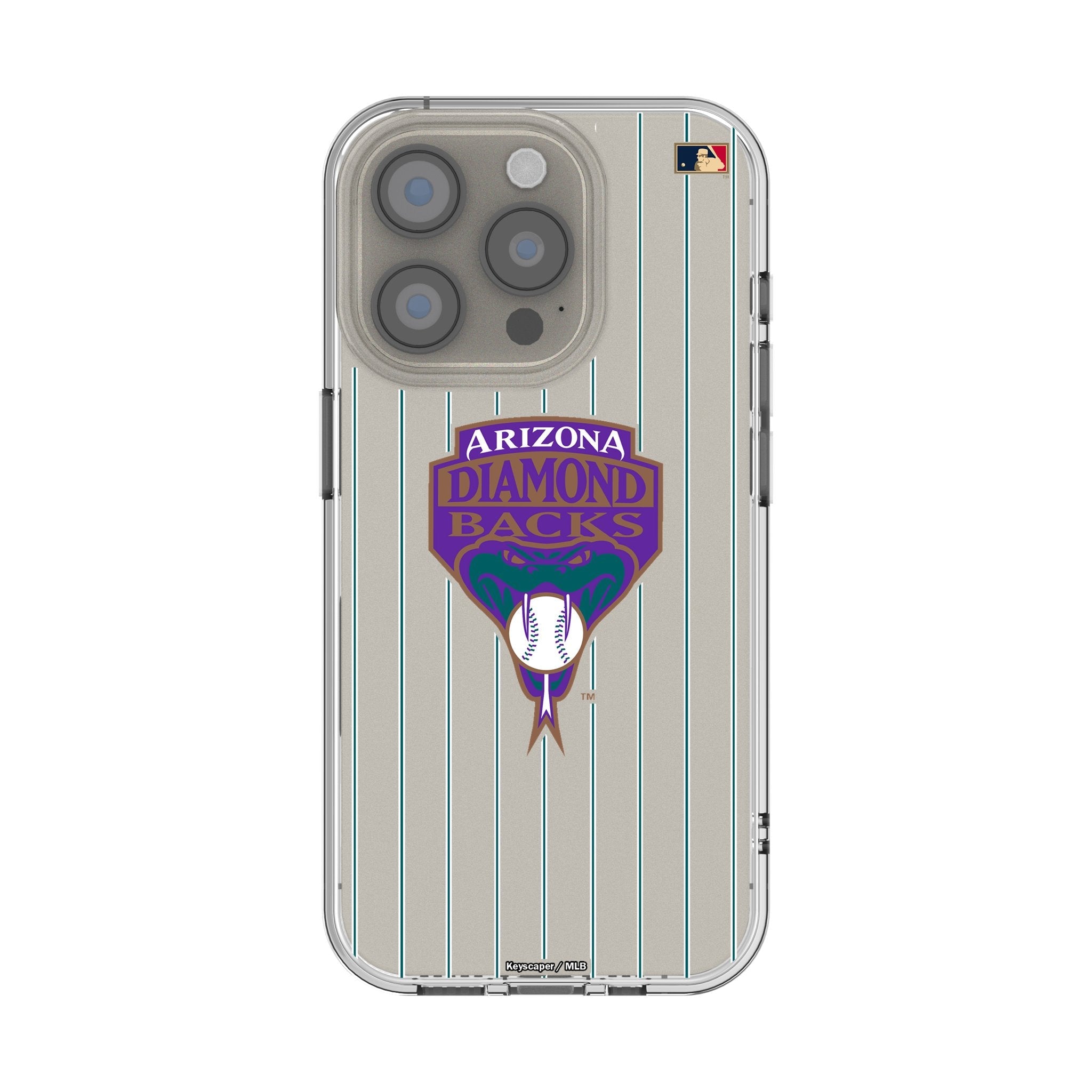 Arizona Diamondbacks 1999-2006 - Cooperstown Collection Pinstripe Clear Phone Case for Apple iPhone