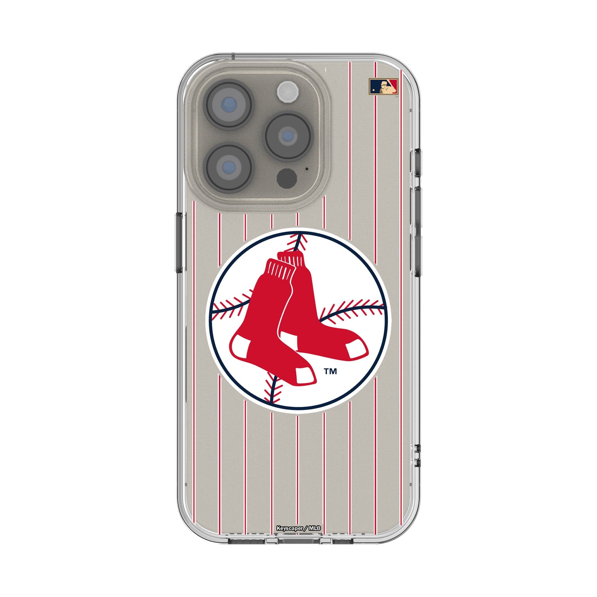 Boston Red Sox 1970-1975 - Cooperstown Collection Pinstripe Clear Phone Case for Apple iPhone 1