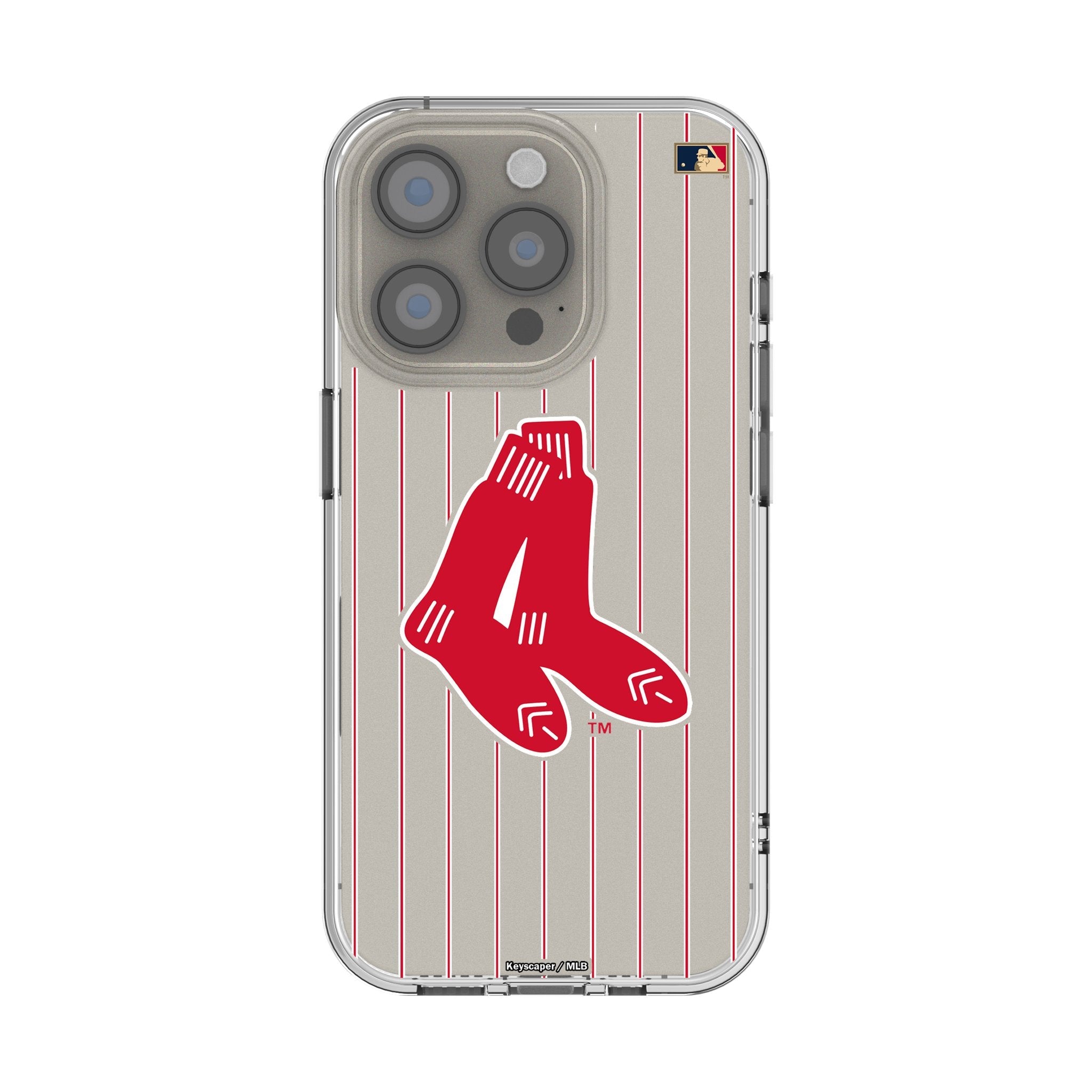 Boston Red Sox 1924-1960 - Cooperstown Collection Pinstripe Clear Phone Case for Apple iPhone 1