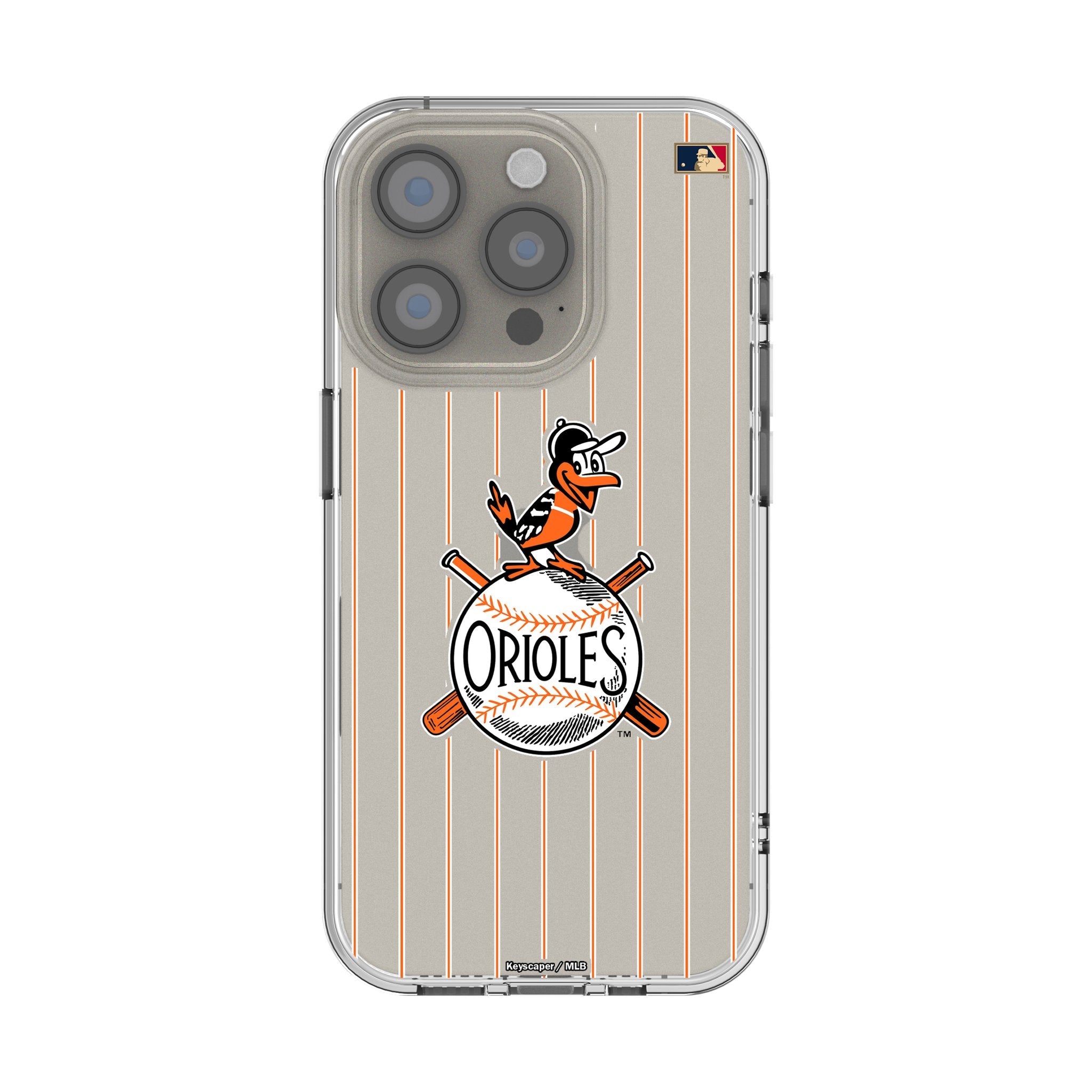 Baltimore Orioles 1954-1963 - Cooperstown Collection Pinstripe Clear Phone Case for Apple iPhone 1