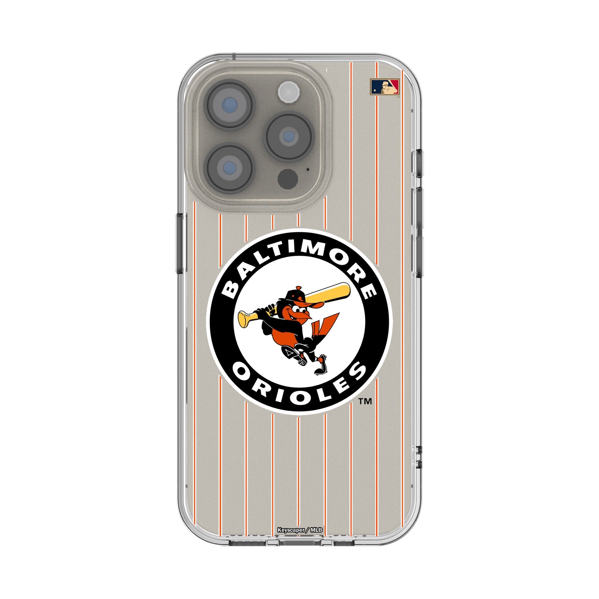 Baltimore Orioles 1966-1969 - Cooperstown Collection Pinstripe Clear Phone Case for Apple iPhone