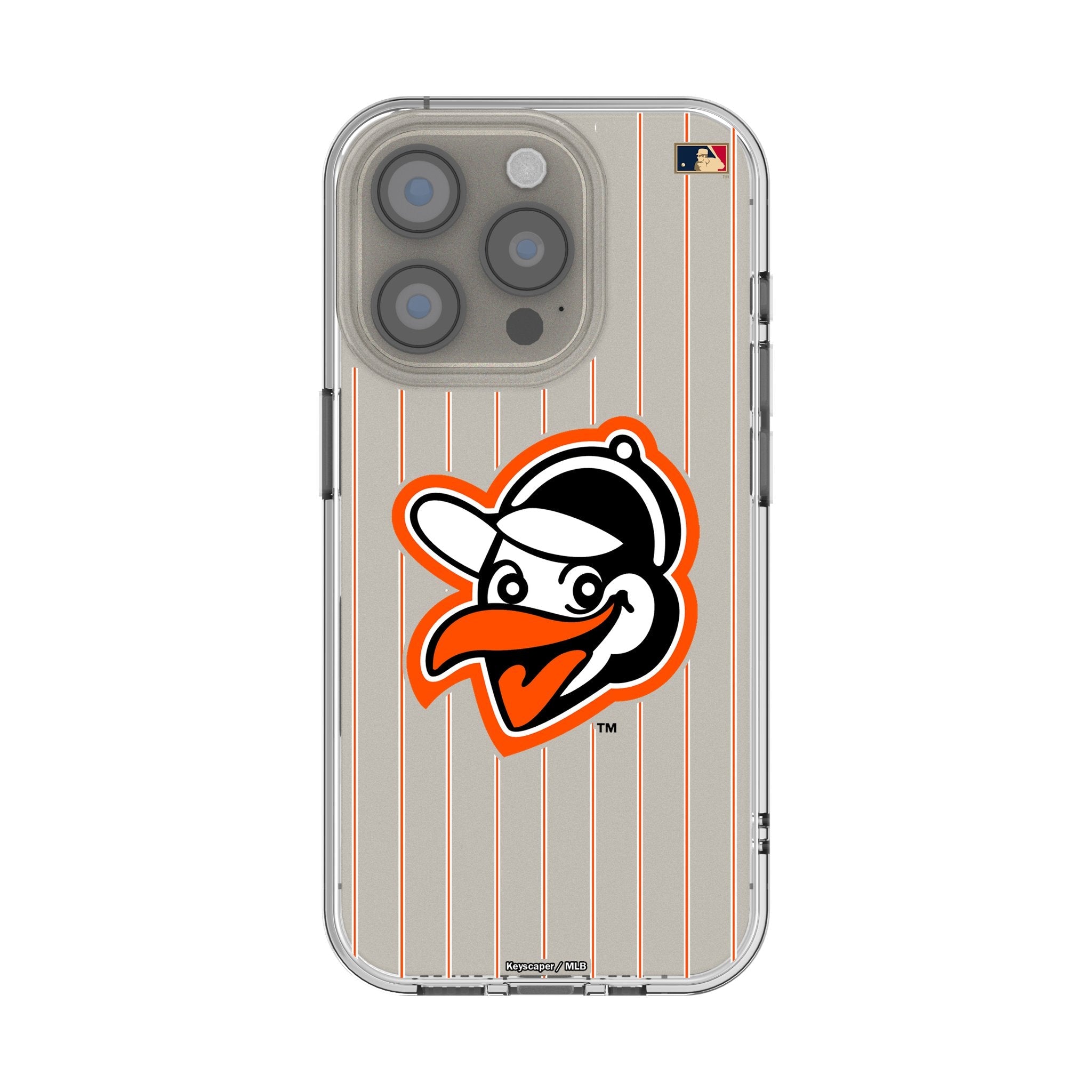 Baltimore Orioles 1955 - Cooperstown Collection Pinstripe Clear Phone Case for Apple iPhone
