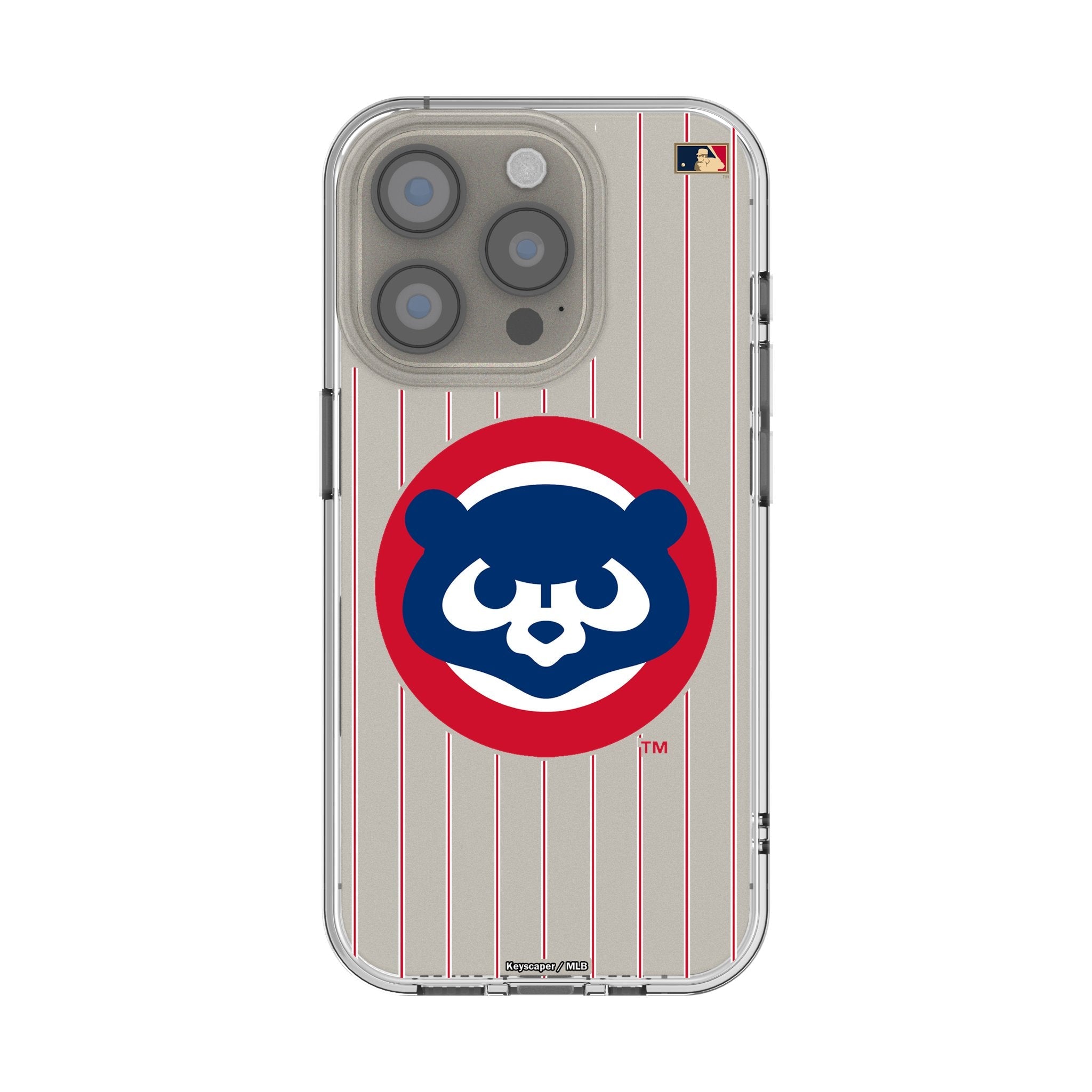 Chicago Cubs Home 1979-1993 - Cooperstown Collection Pinstripe Clear Phone Case for Apple iPhone 1