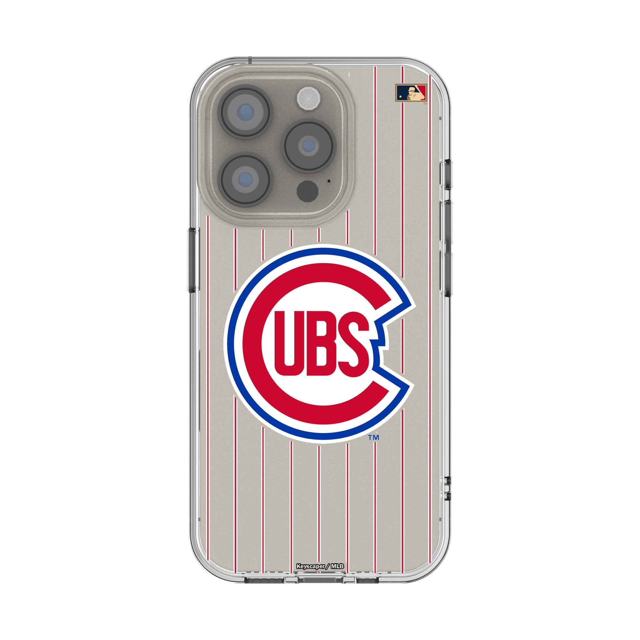 Chicago Cubs 1948-1956 - Cooperstown Collection Pinstripe Clear Phone Case for Apple iPhone 1